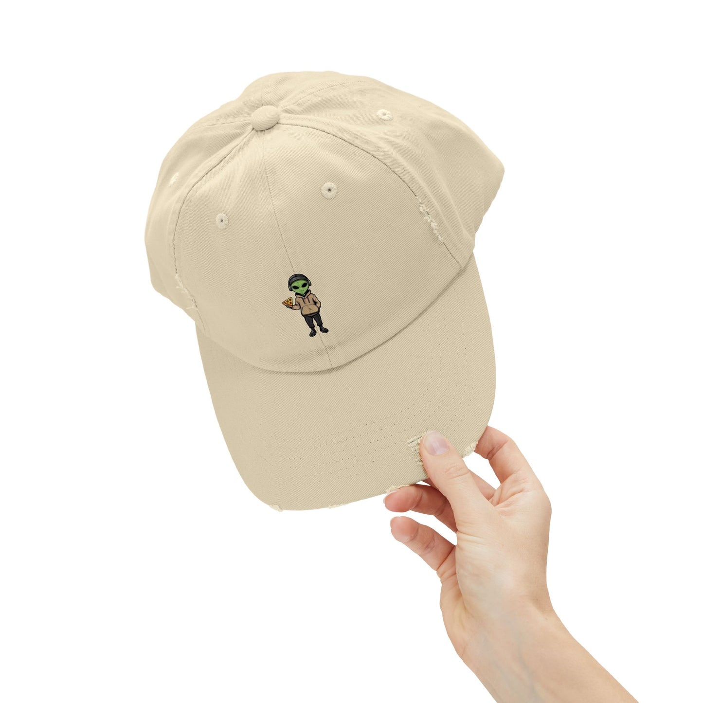 Chill Alien Distressed Cap