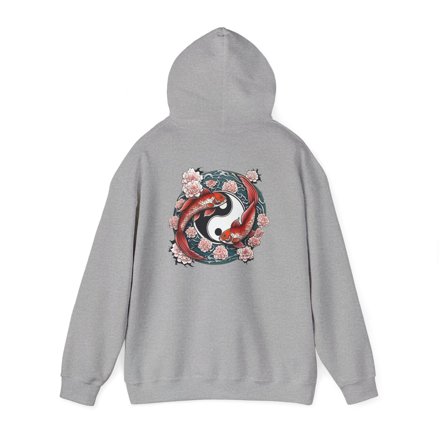 Koi Fish Yin Yang Hooded Sweatshirt