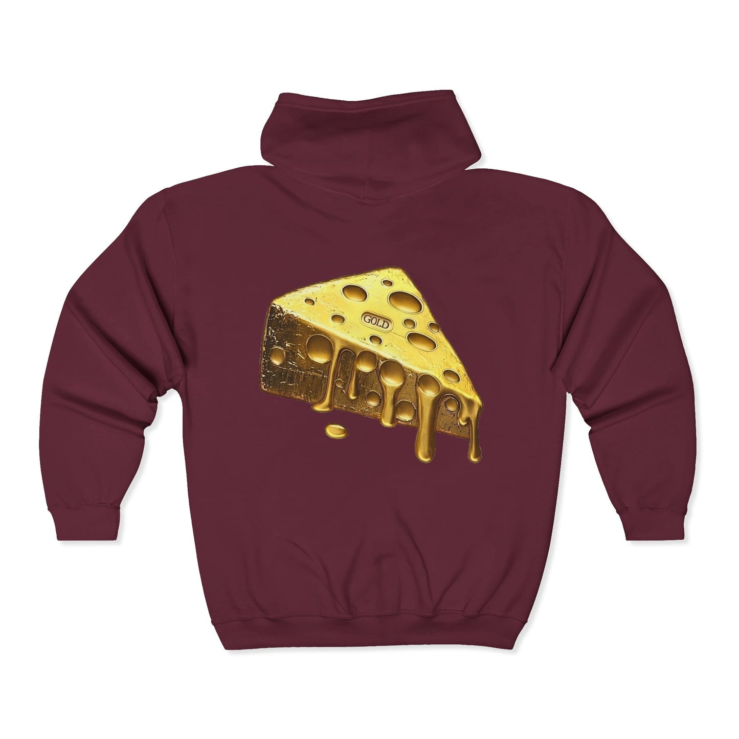 Gold Cheese Full Zipper Hoodie
