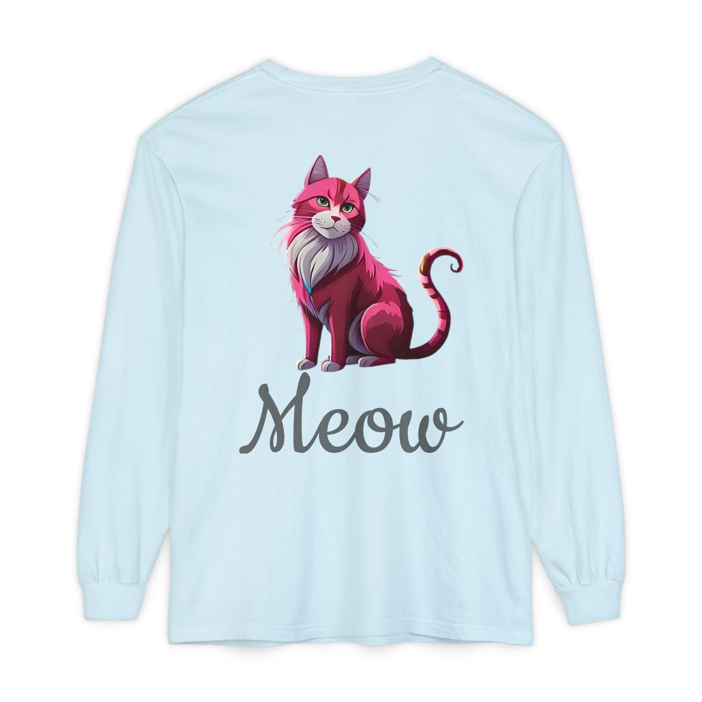 Pink Cat Long Sleeve Tee
