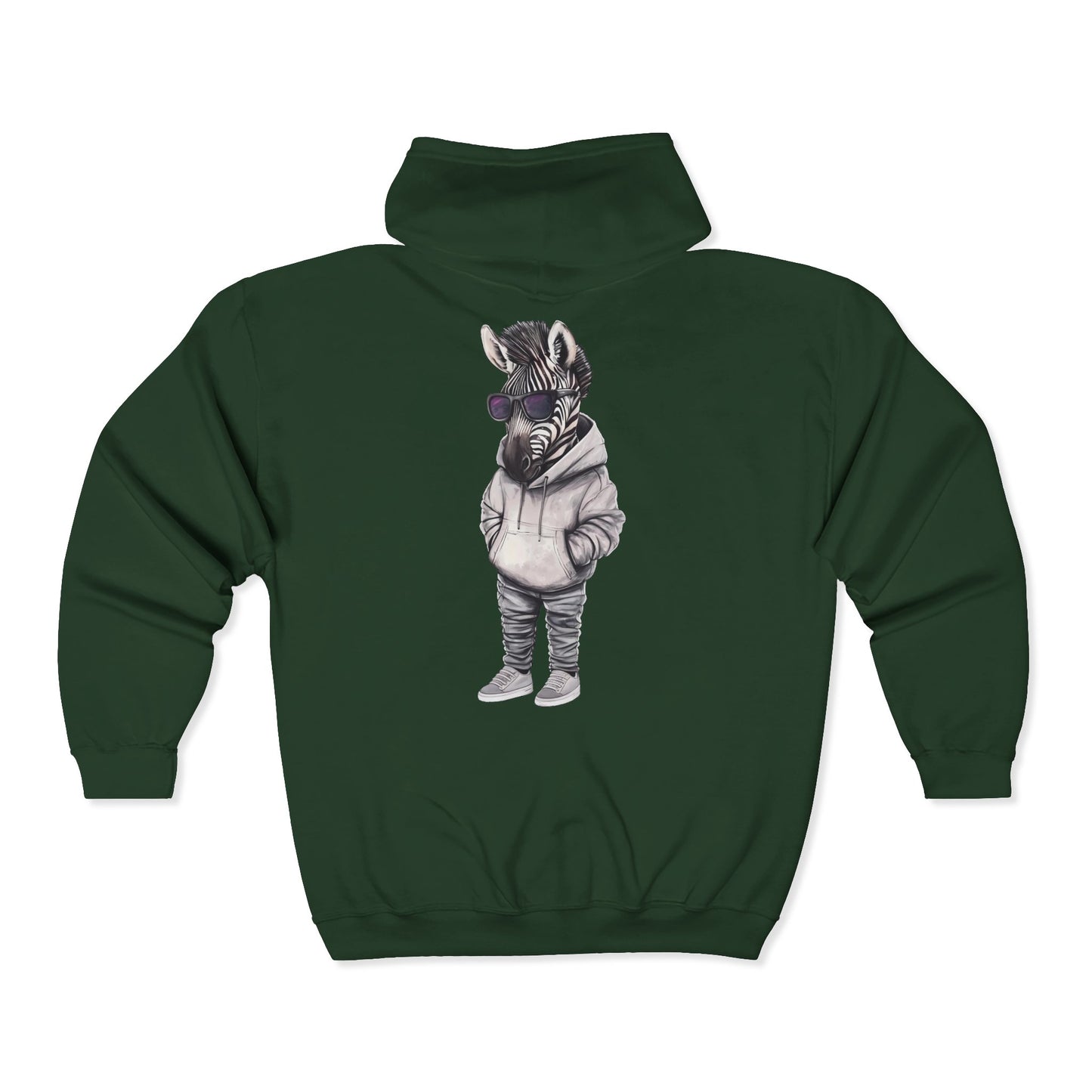 Chill Zebra Full Zipper Hoodie
