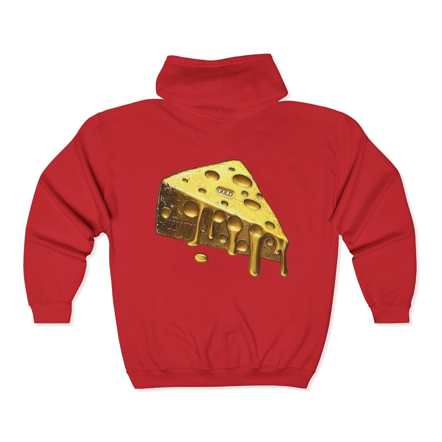 Gold Cheese Full Zipper Hoodie