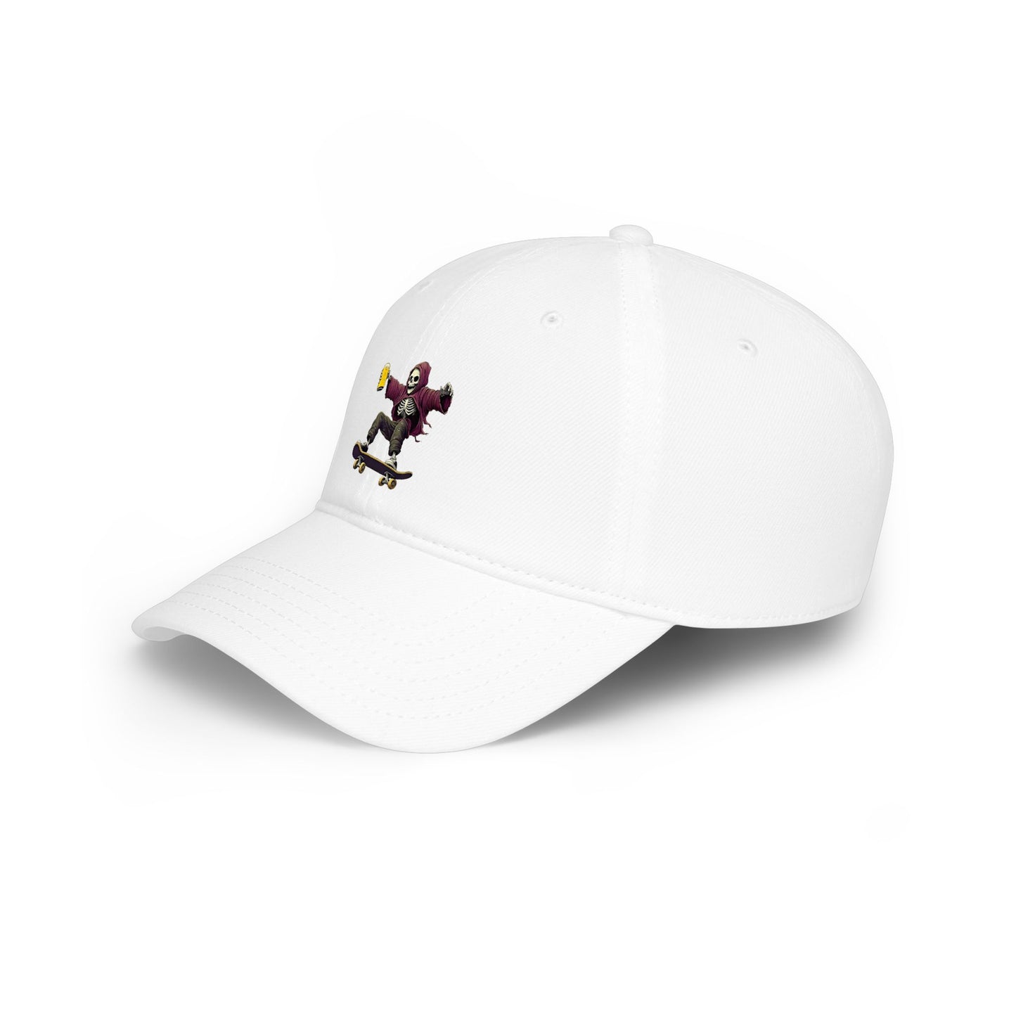 Skateboard Skeleton Baseball Cap