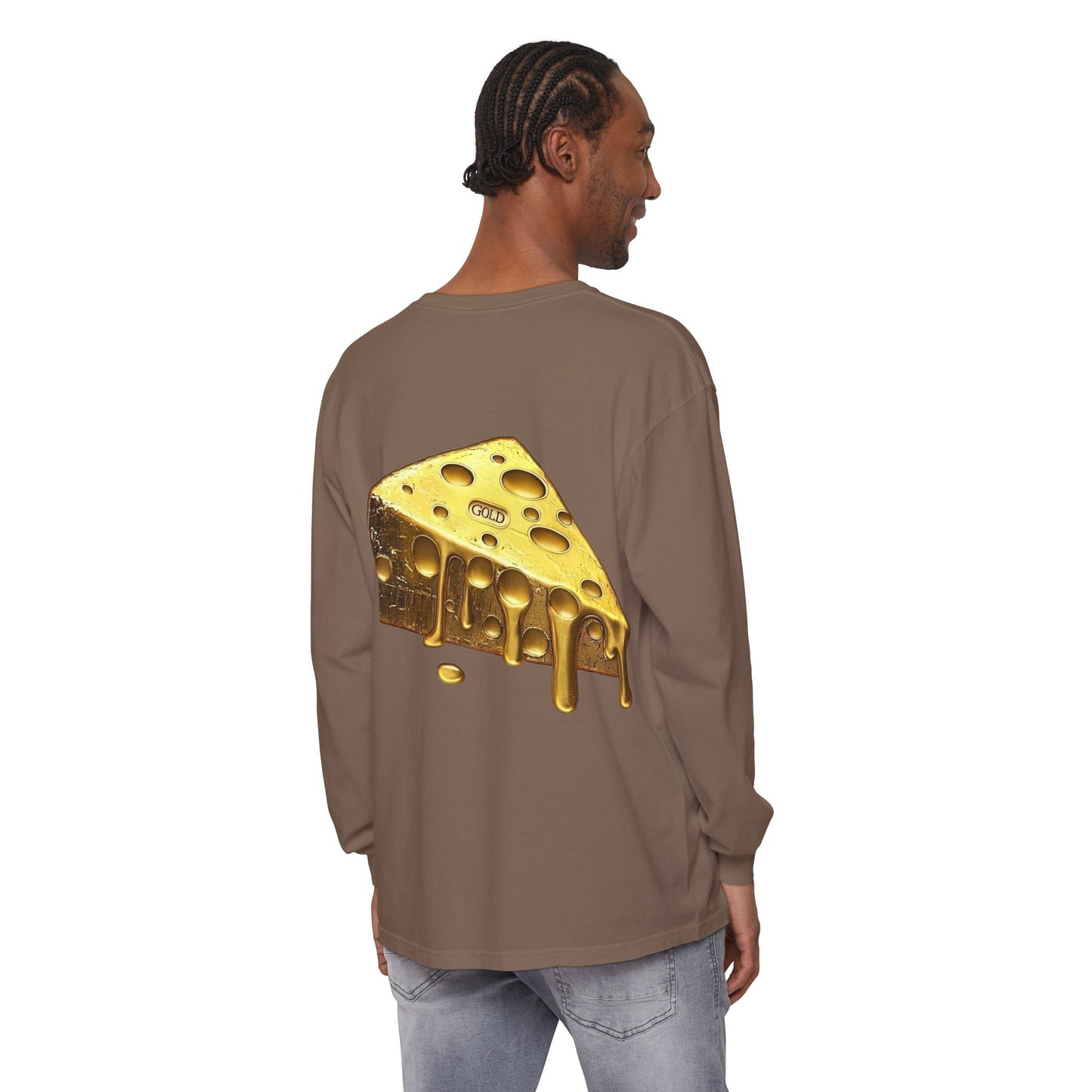 Gold Cheese Long Sleeve Tee