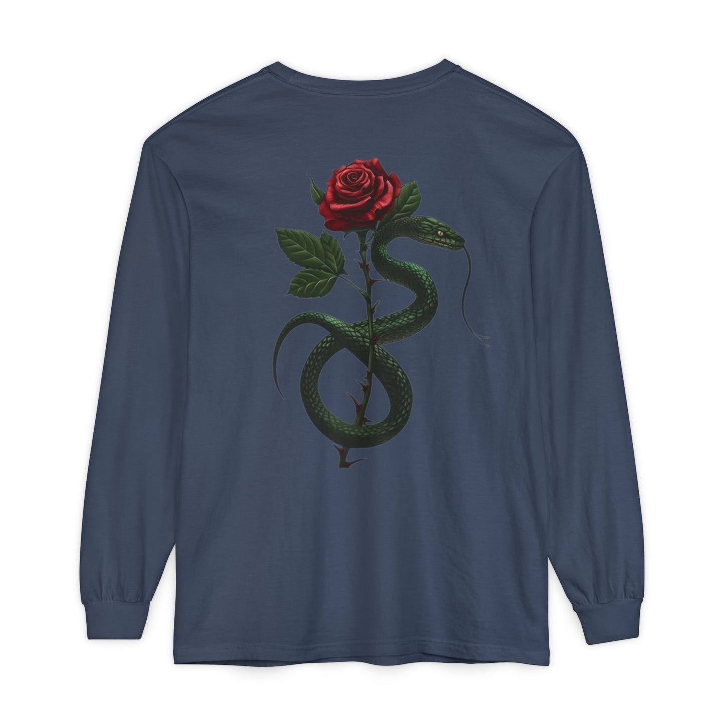 Snake Rose Long Sleeve T-Shirt