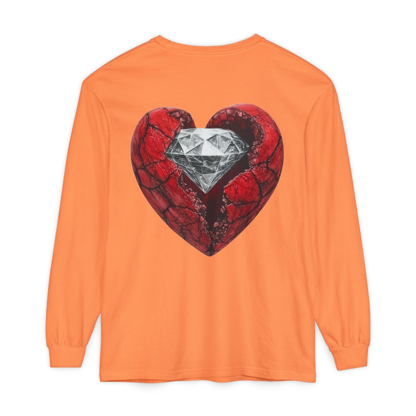 Diamond Heart Long Sleeve Tee