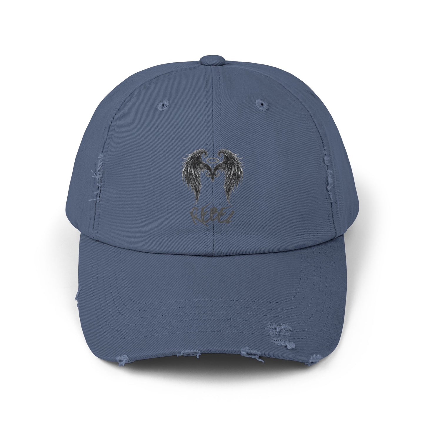 Rebel Wing Distressed Cap
