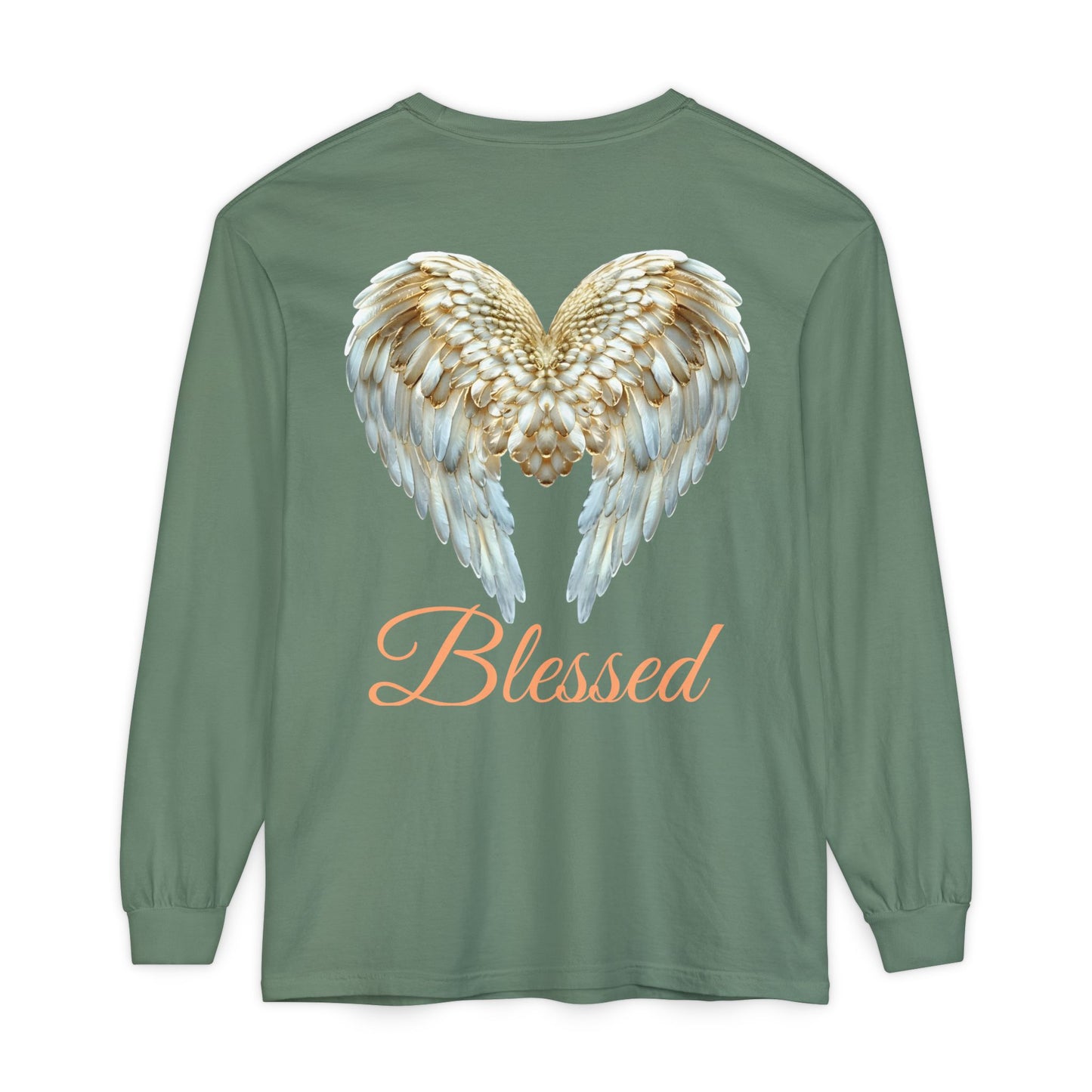 Blessed Angel Wing Long Sleeve T-Shirt