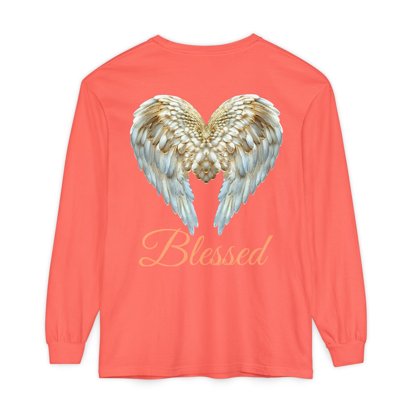 Blessed Angel Wing Long Sleeve T-Shirt