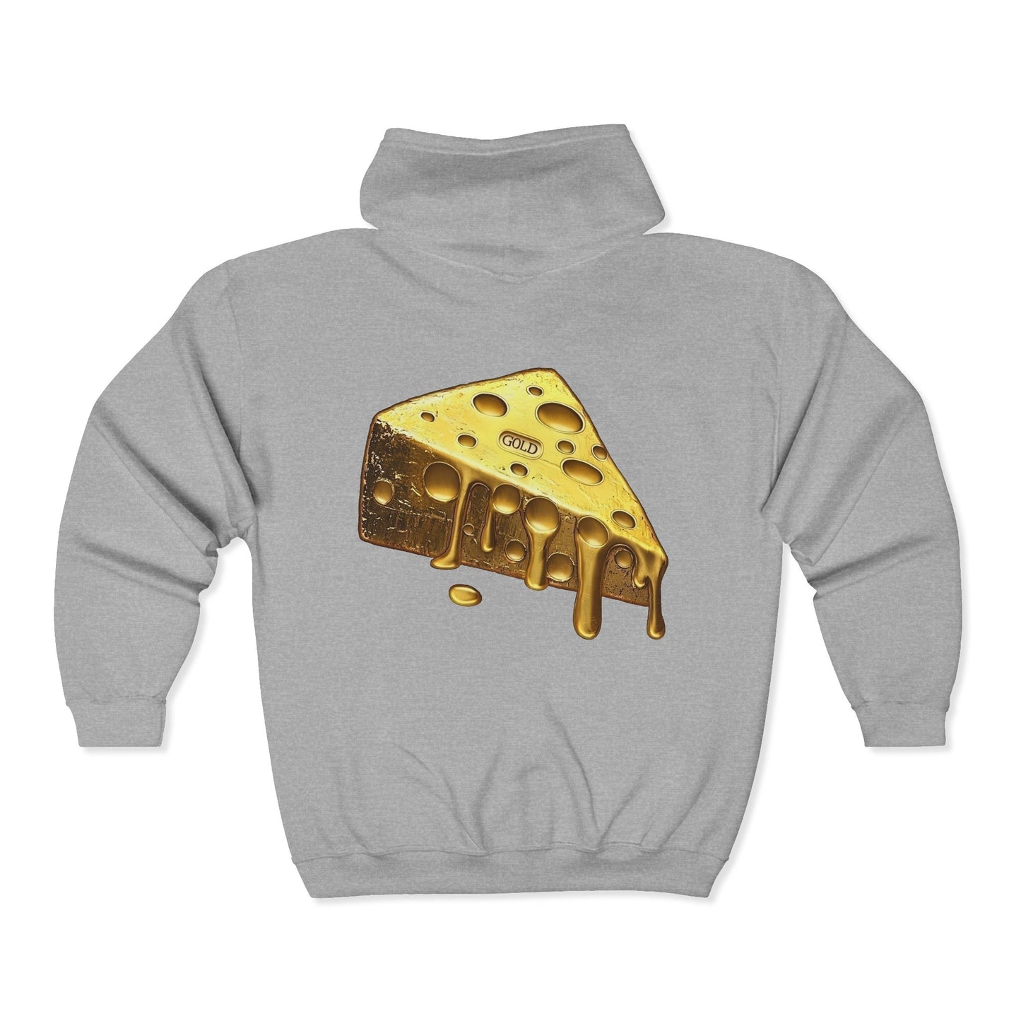 Gold Cheese Full Zipper Hoodie