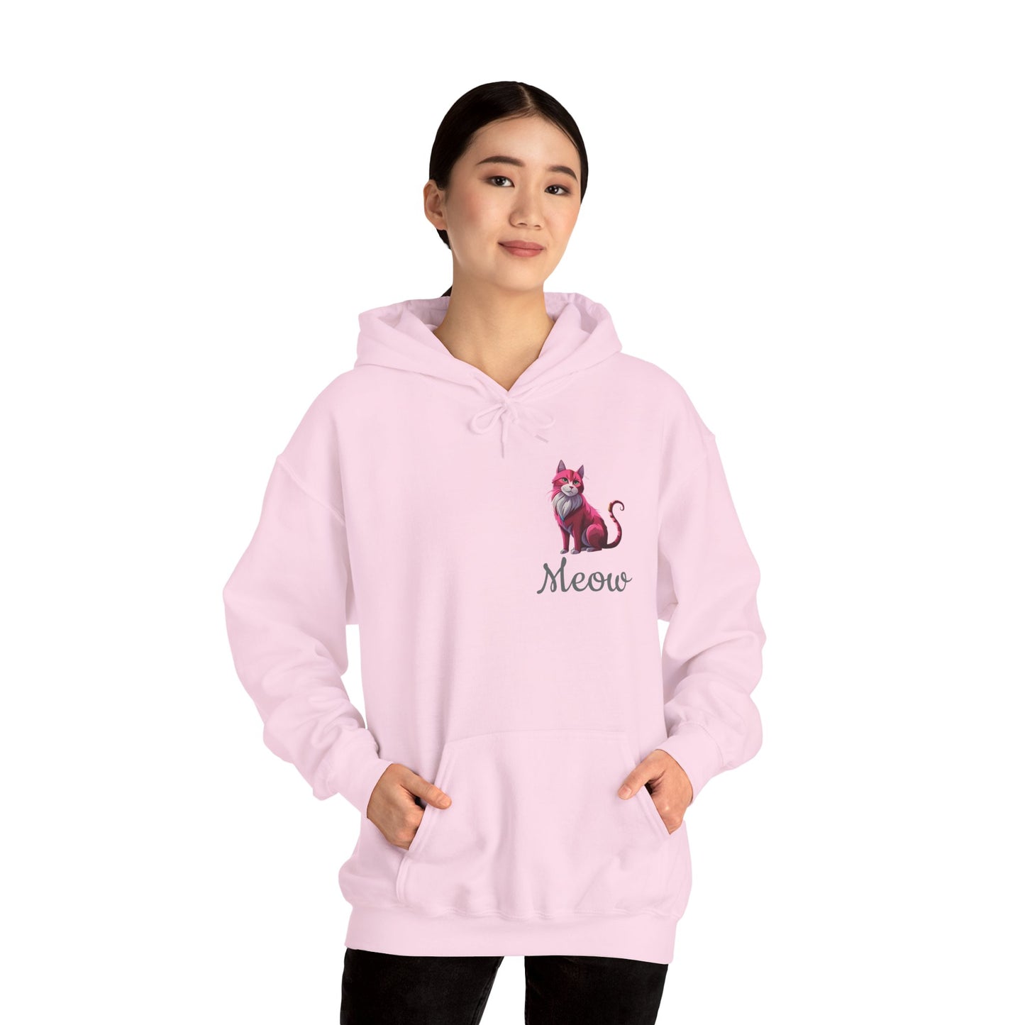 Pink Cat Hooded Sweatshirt