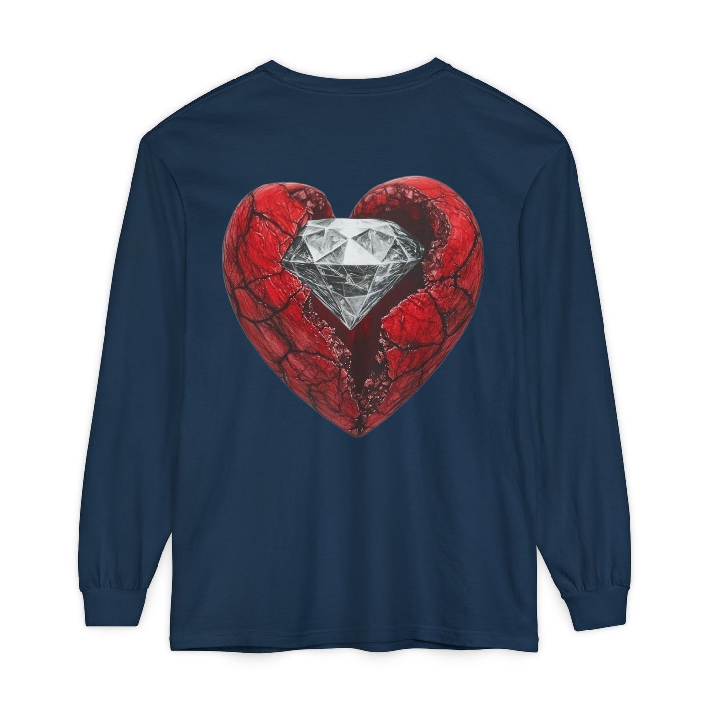 Diamond Heart Long Sleeve Tee