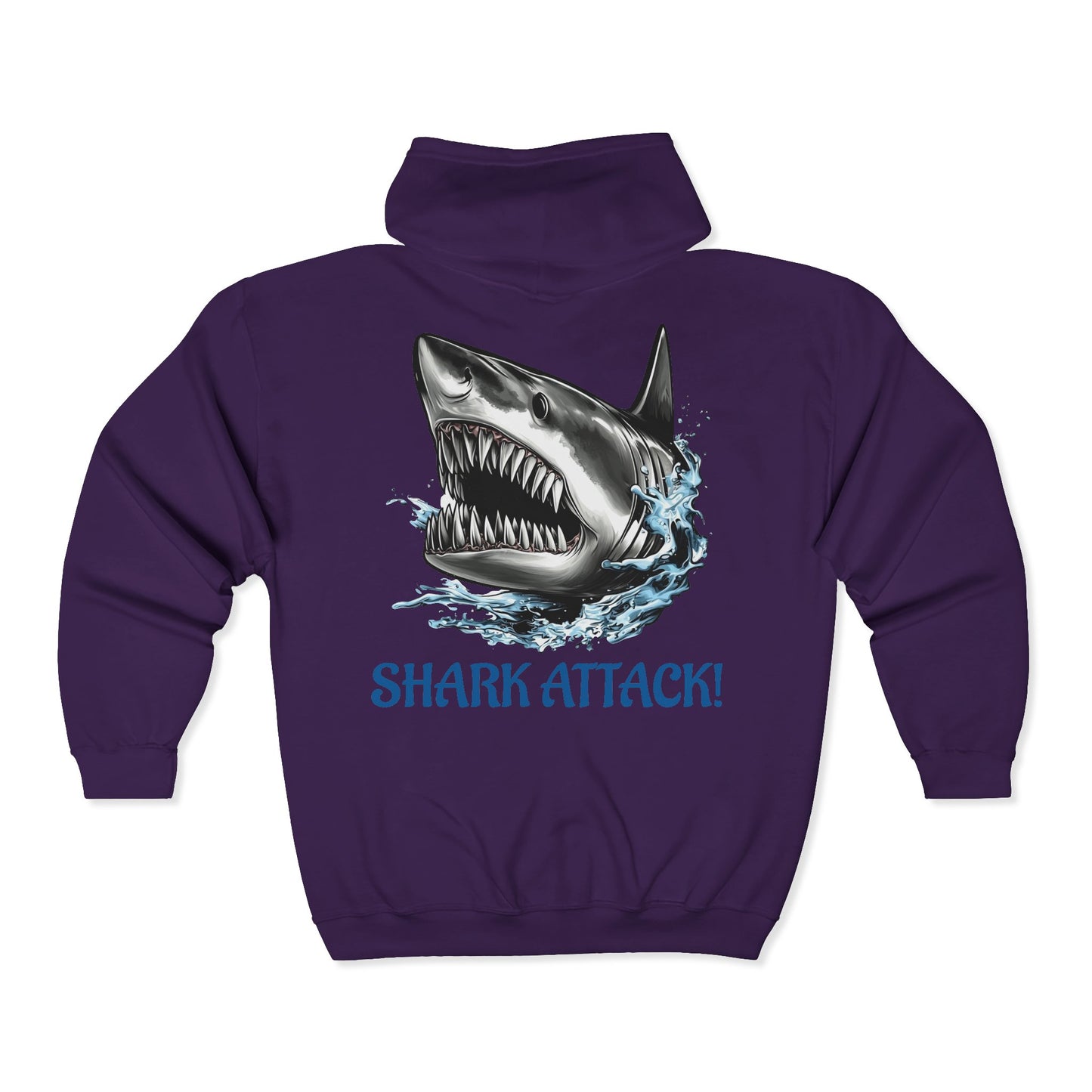 Shark Attack Full Zipper Hoodie