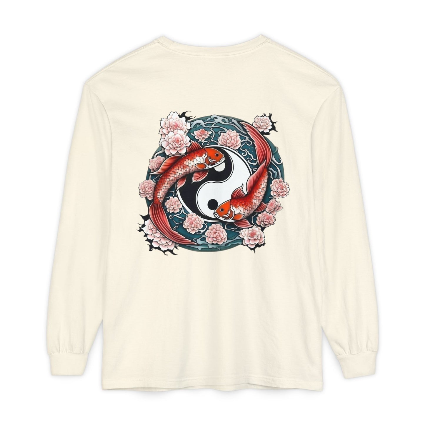 Koi Fish Yin Yang Long Sleeve T-Shirt