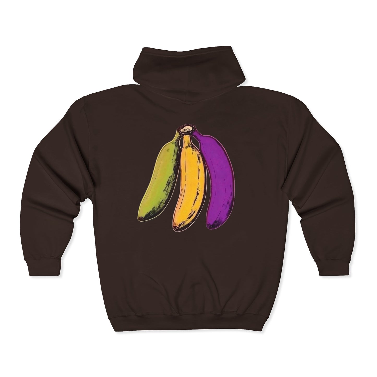 Tropical Bananas Full Zipper Hoodie