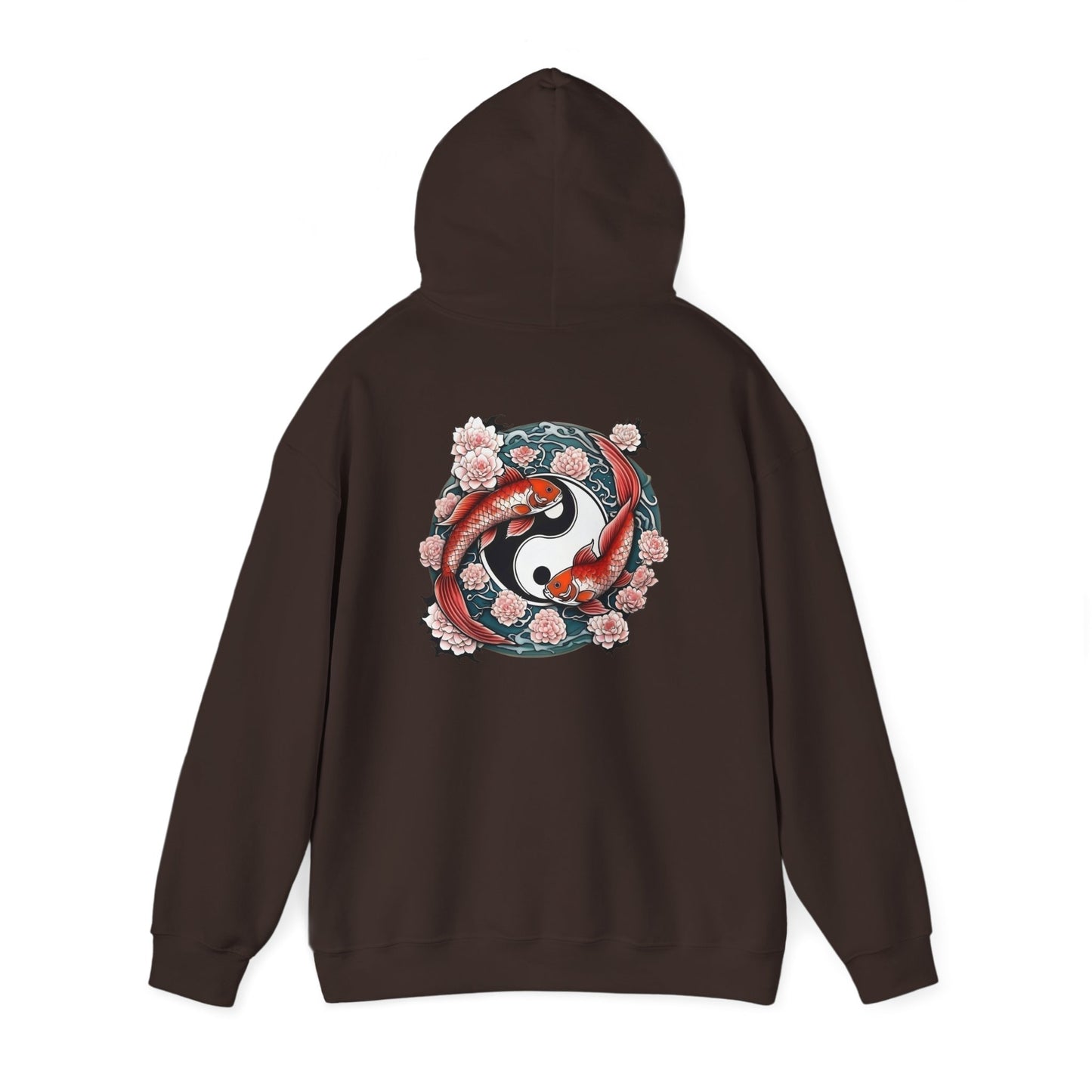 Koi Fish Yin Yang Hooded Sweatshirt