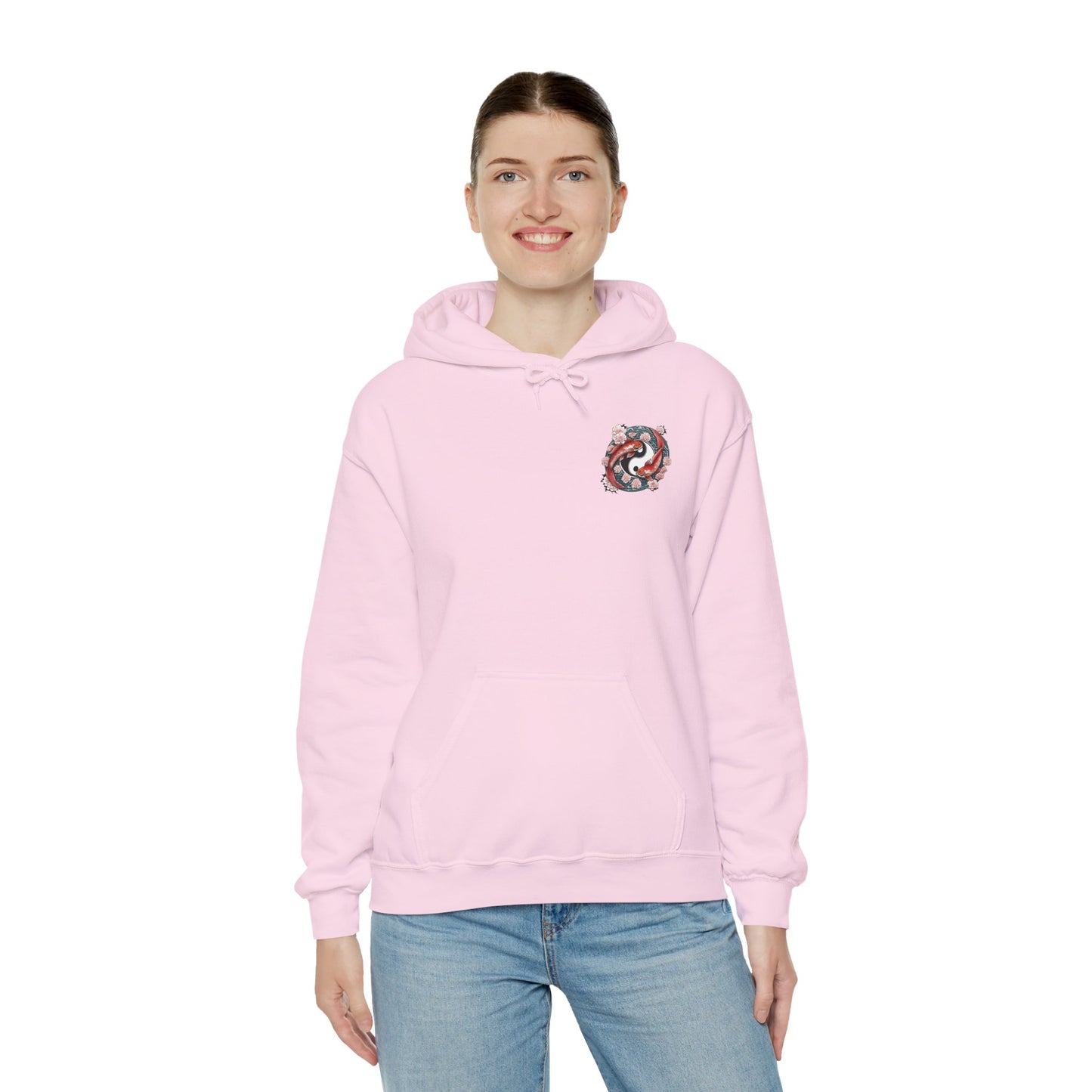 Koi Fish Yin Yang Hooded Sweatshirt