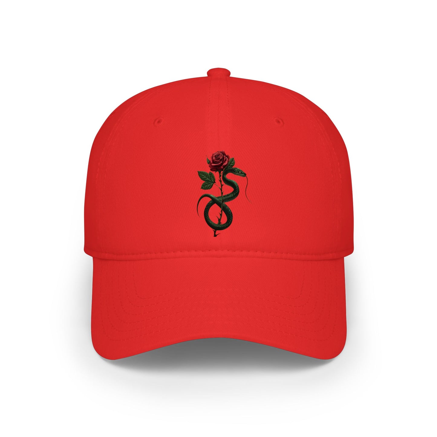 Snake Rose Baseball Cap