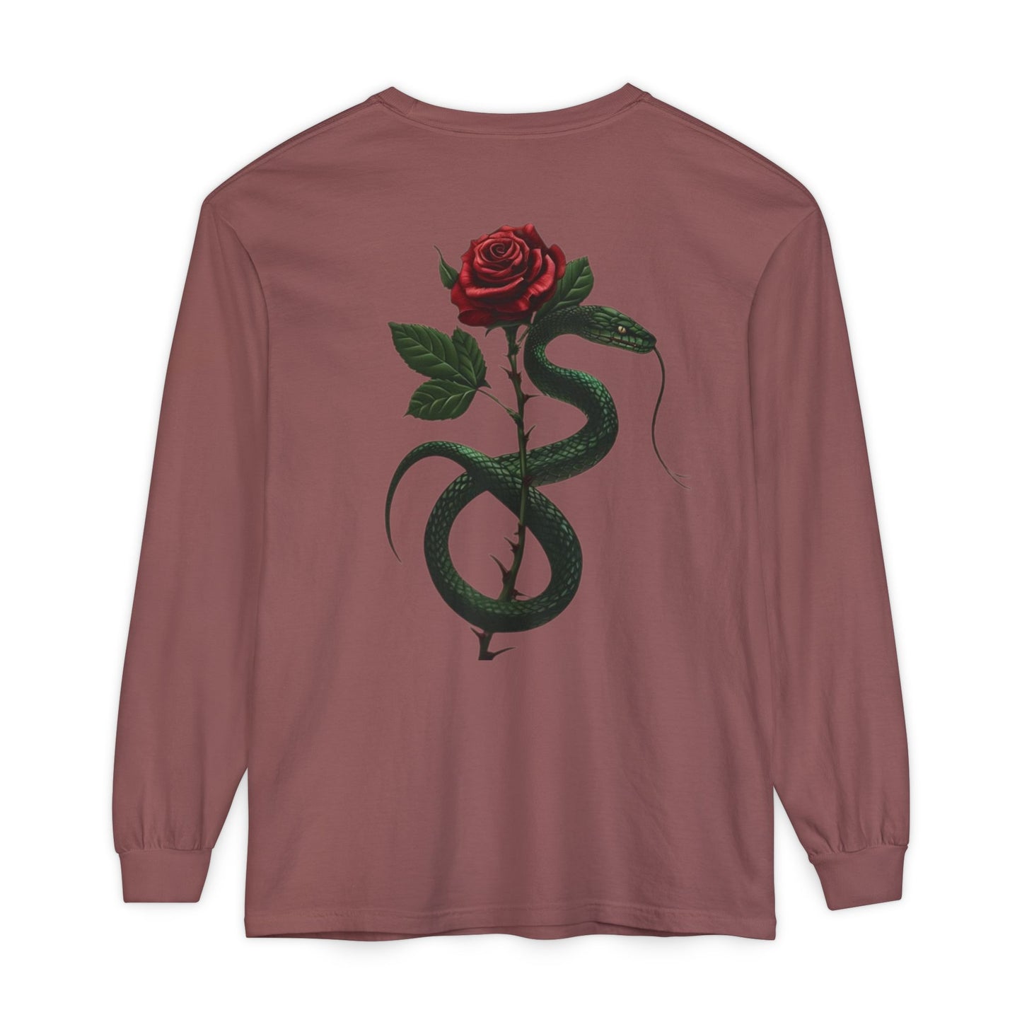 Snake Rose Long Sleeve T-Shirt