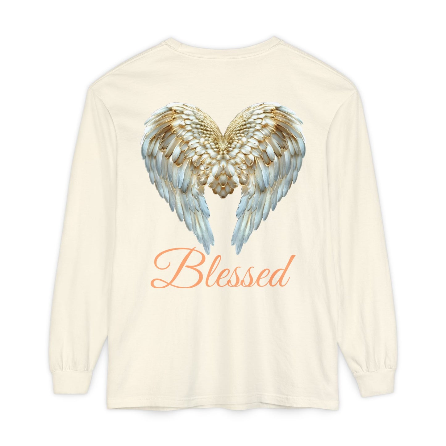 Blessed Angel Wing Long Sleeve T-Shirt