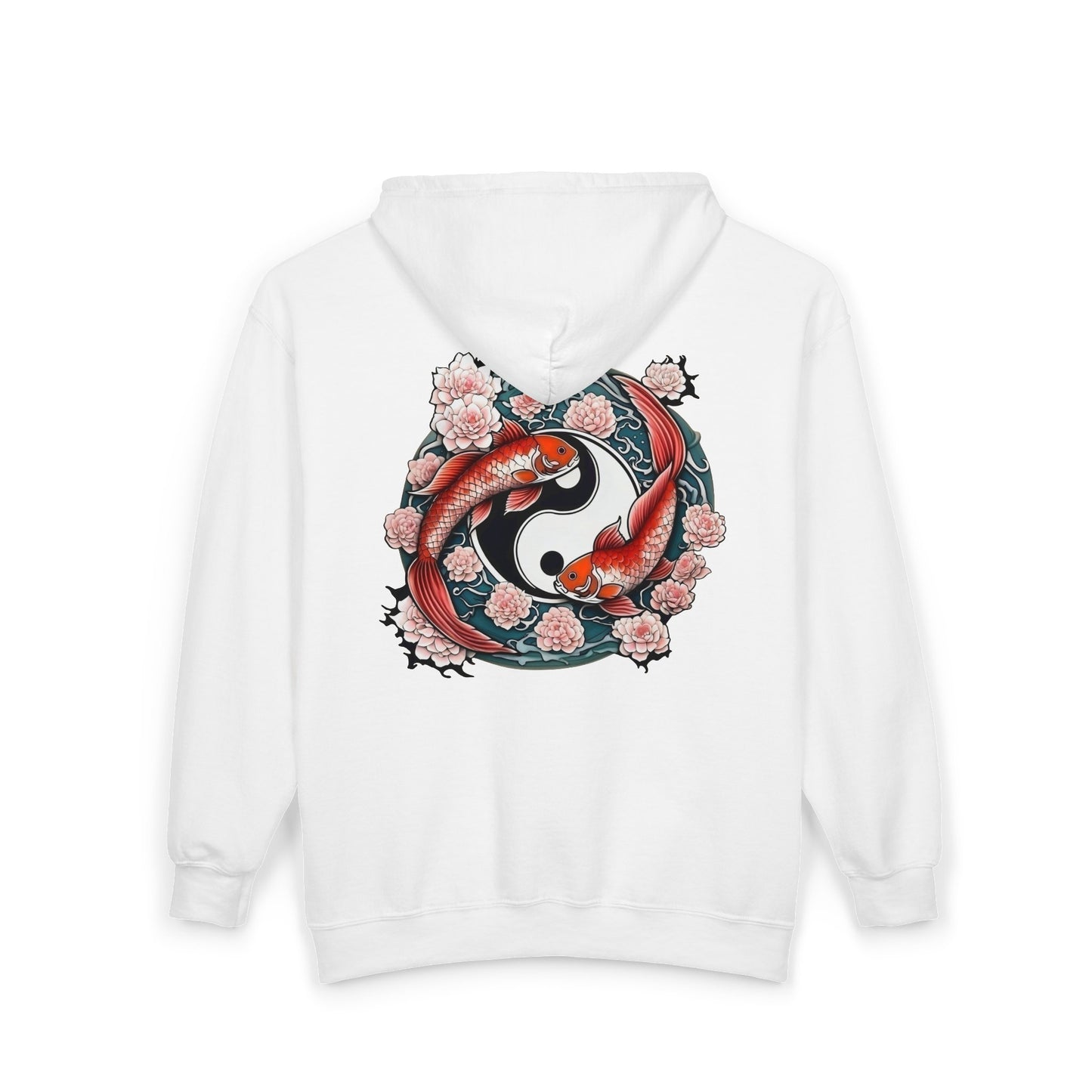 Koi Fish Yin Yang  Full Zipper Hoodie