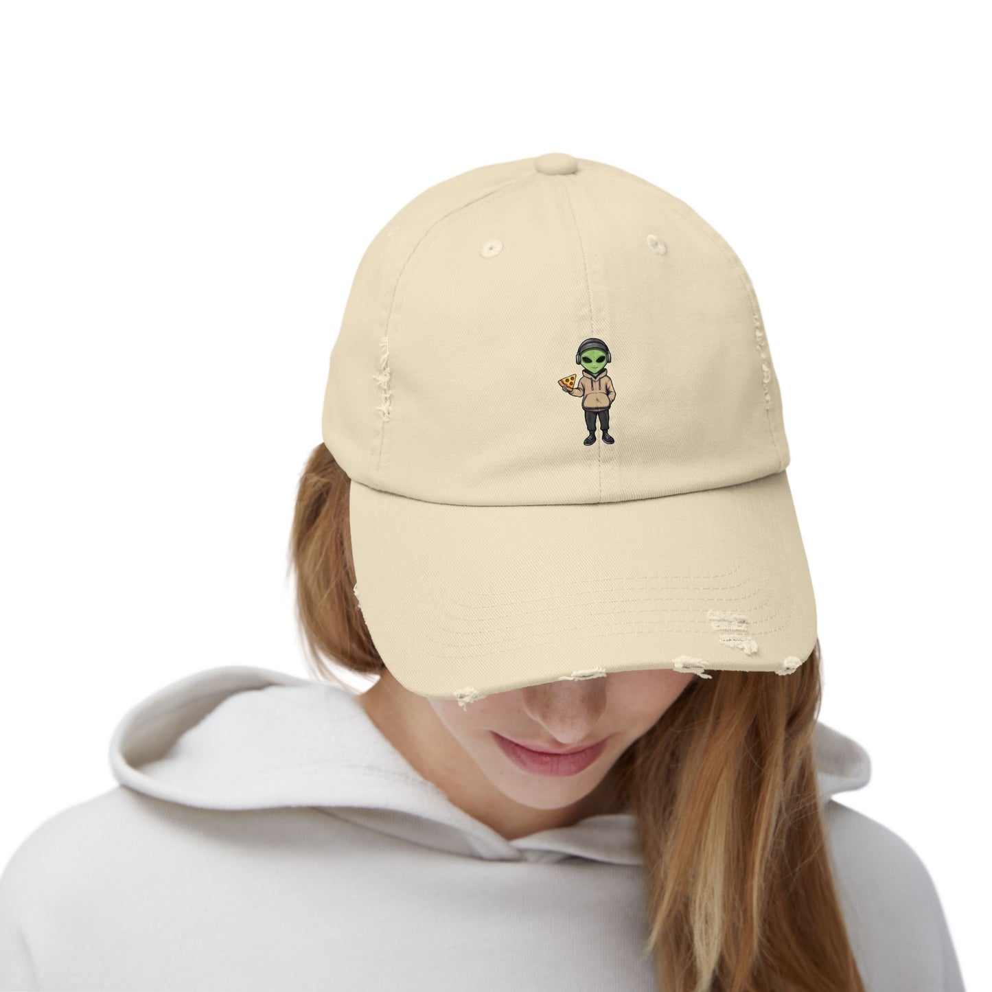 Chill Alien Distressed Cap