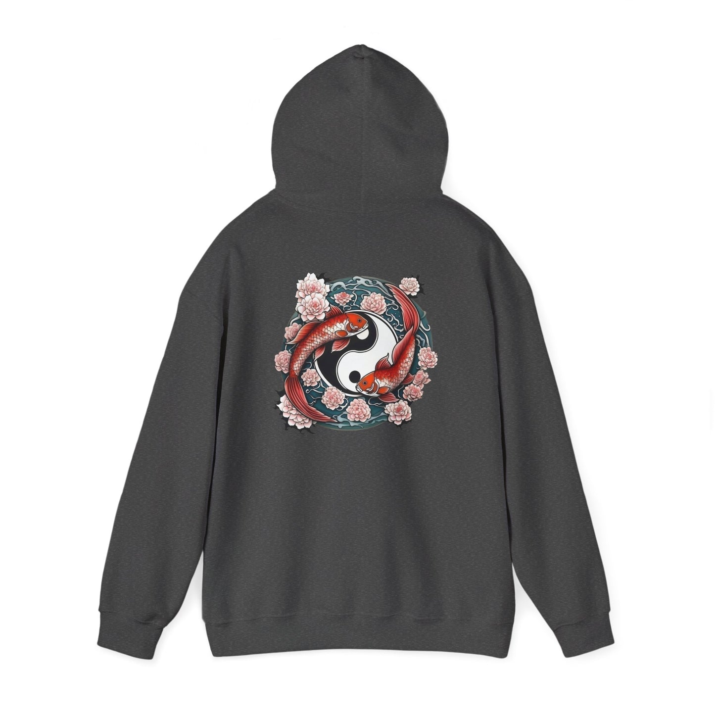 Koi Fish Yin Yang Hooded Sweatshirt