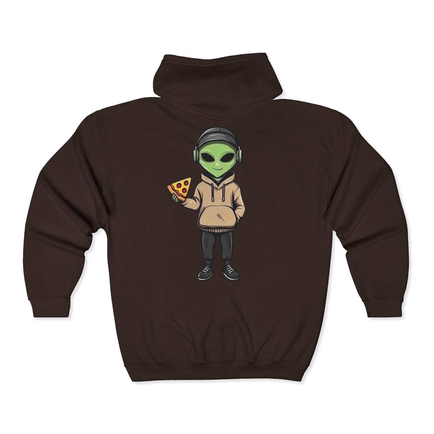 Chill Alien Full Zipper Hoodie