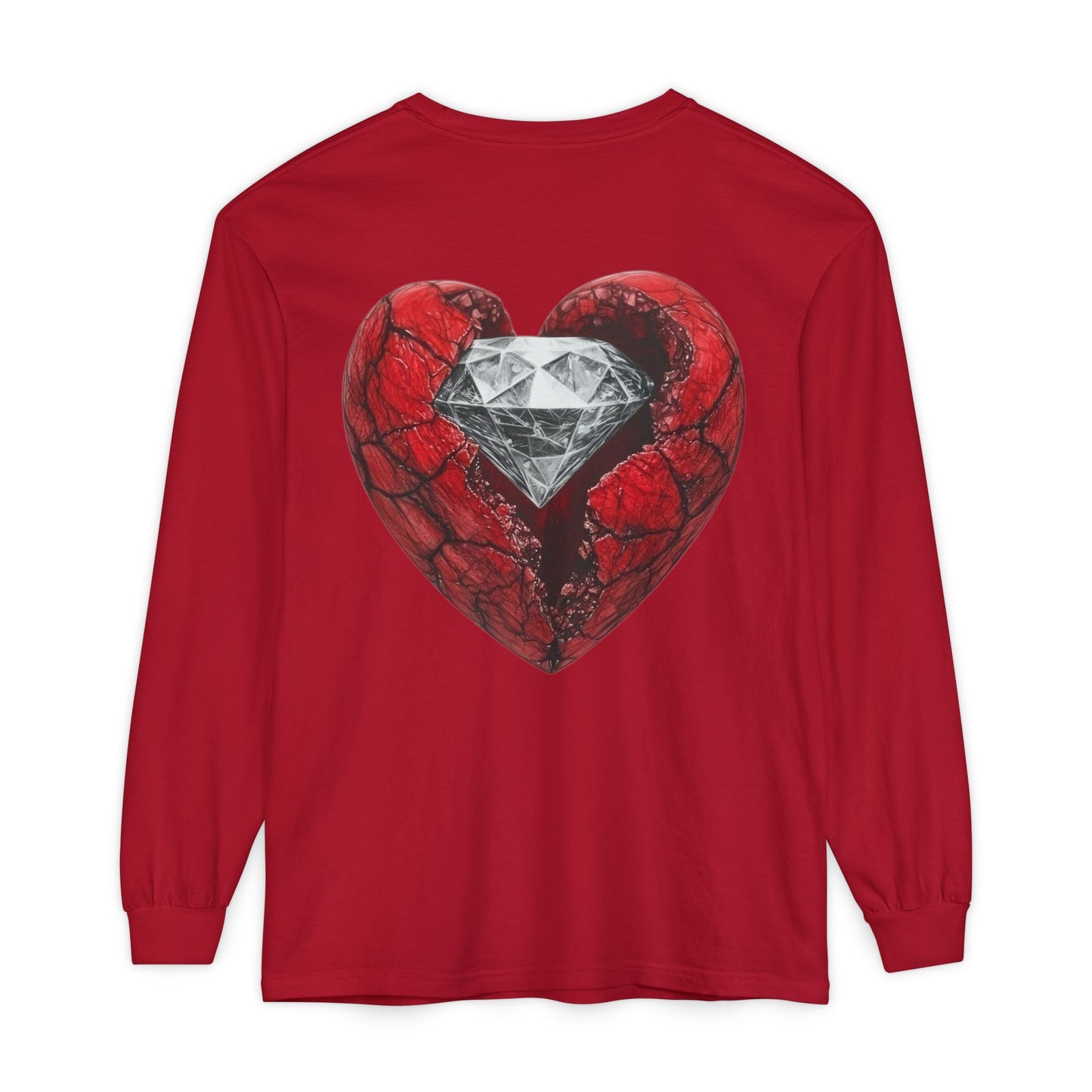 Diamond Heart Long Sleeve Tee