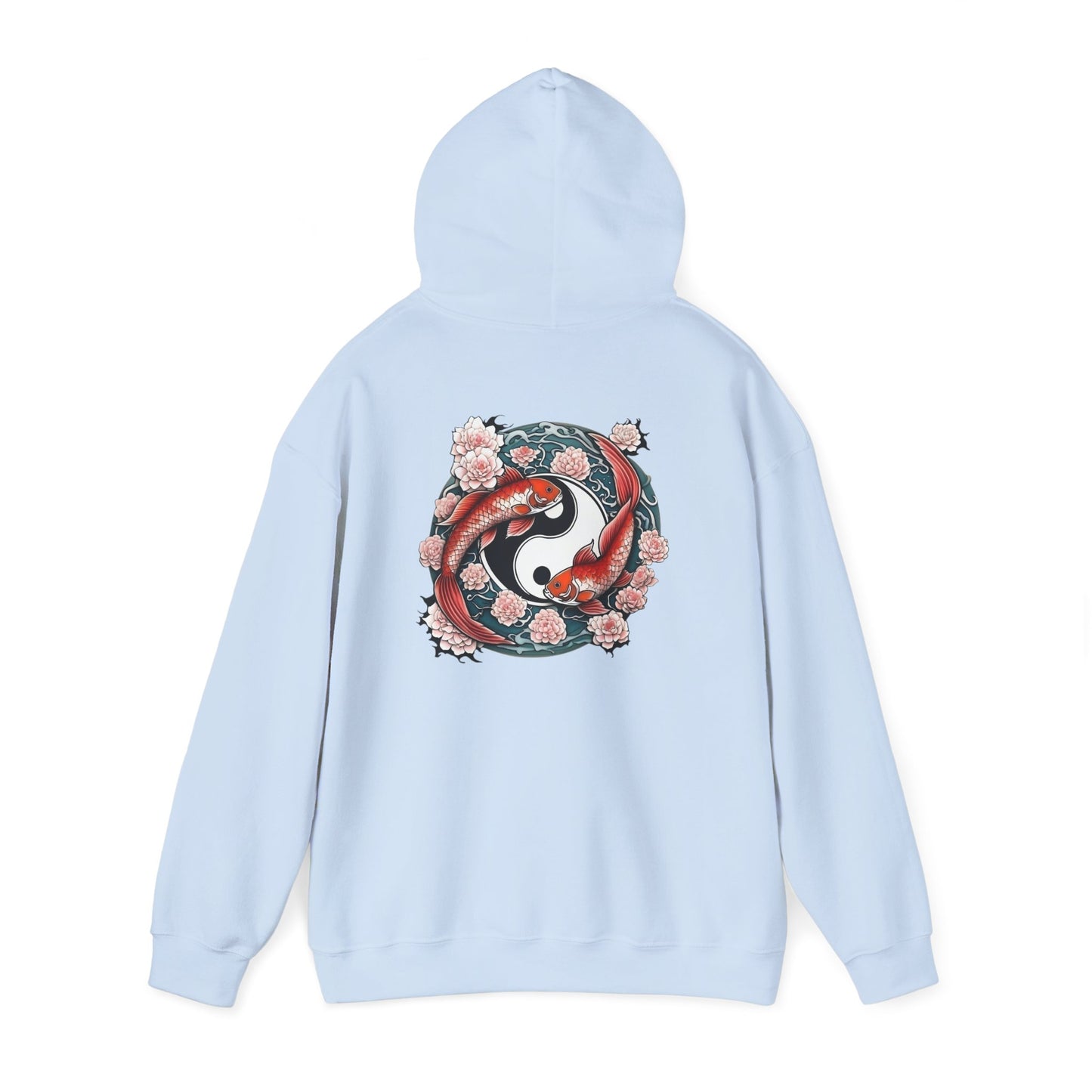 Koi Fish Yin Yang Hooded Sweatshirt