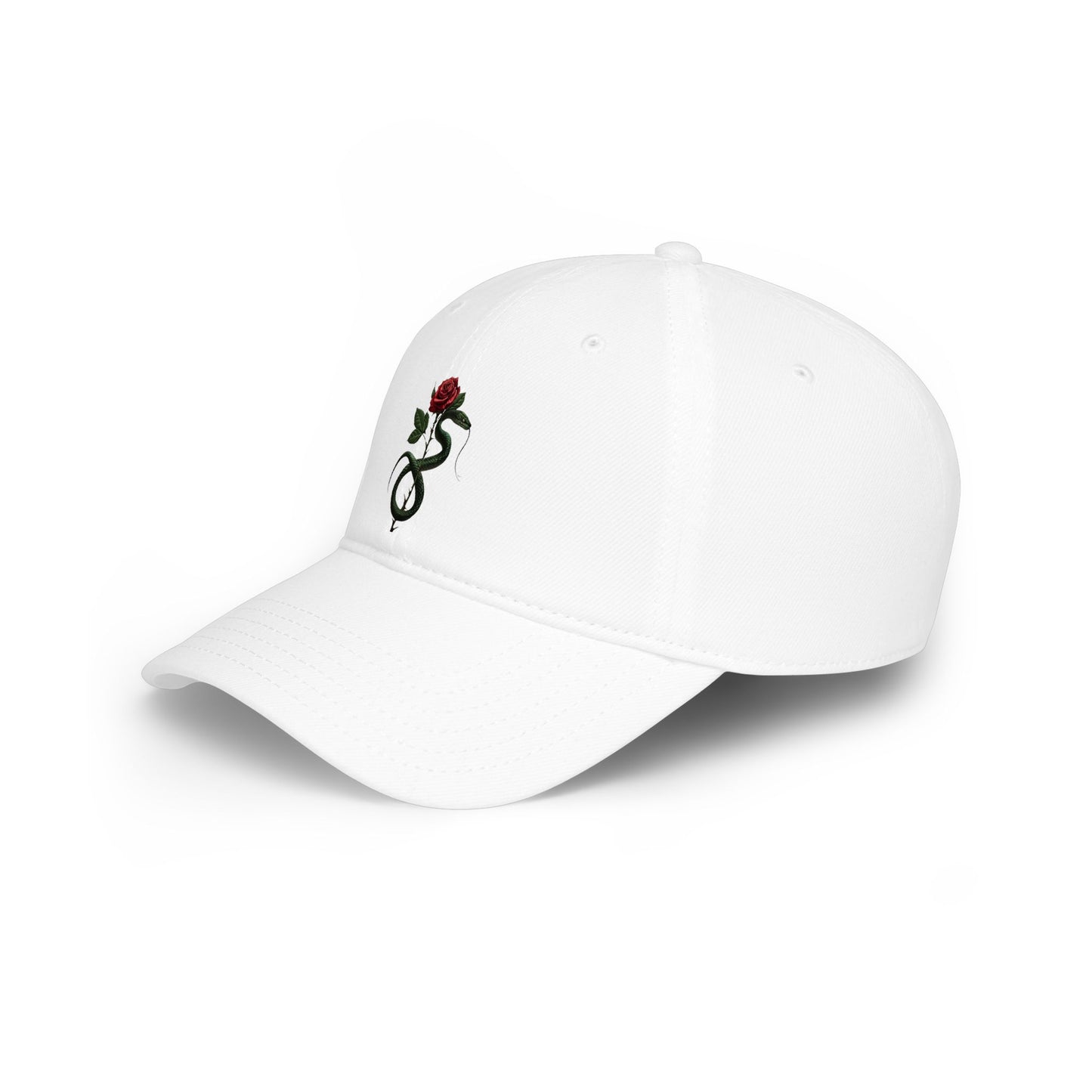 Snake Rose Baseball Cap