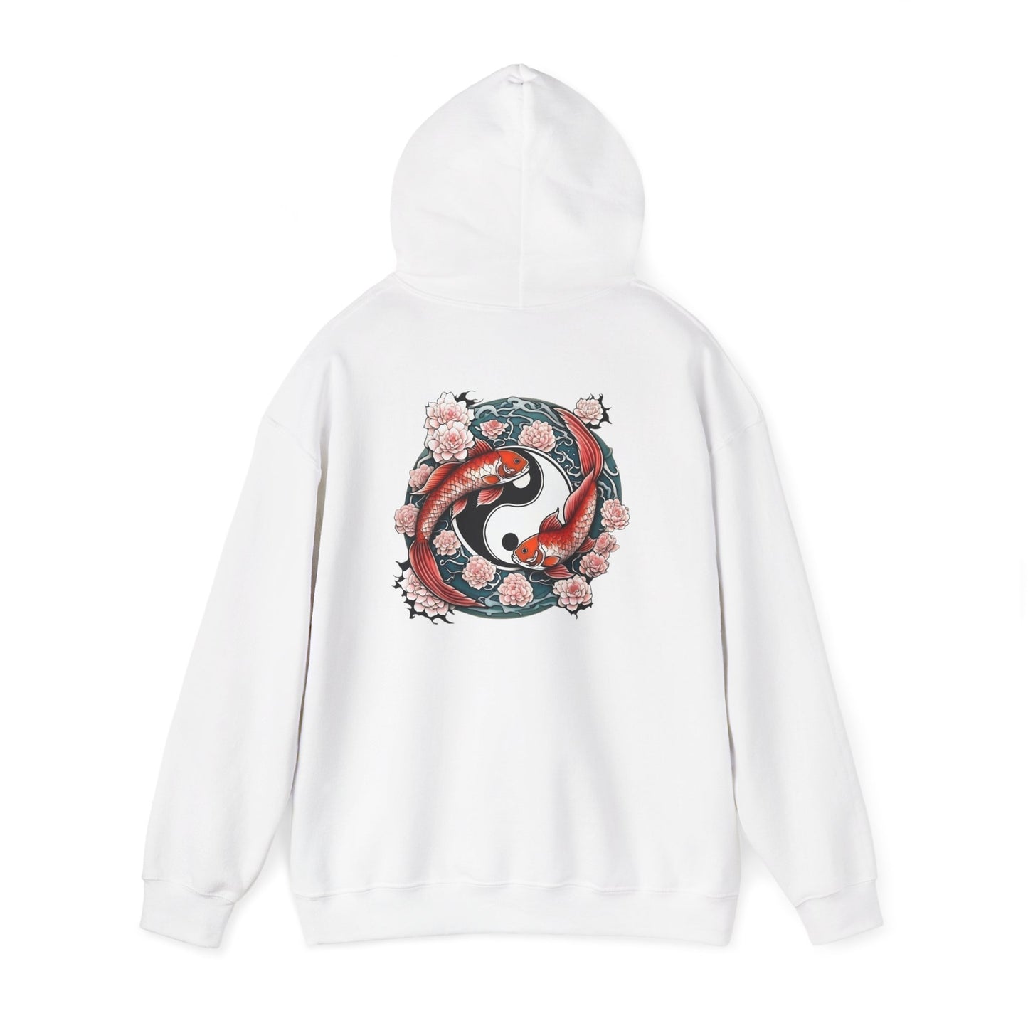 Koi Fish Yin Yang Hooded Sweatshirt