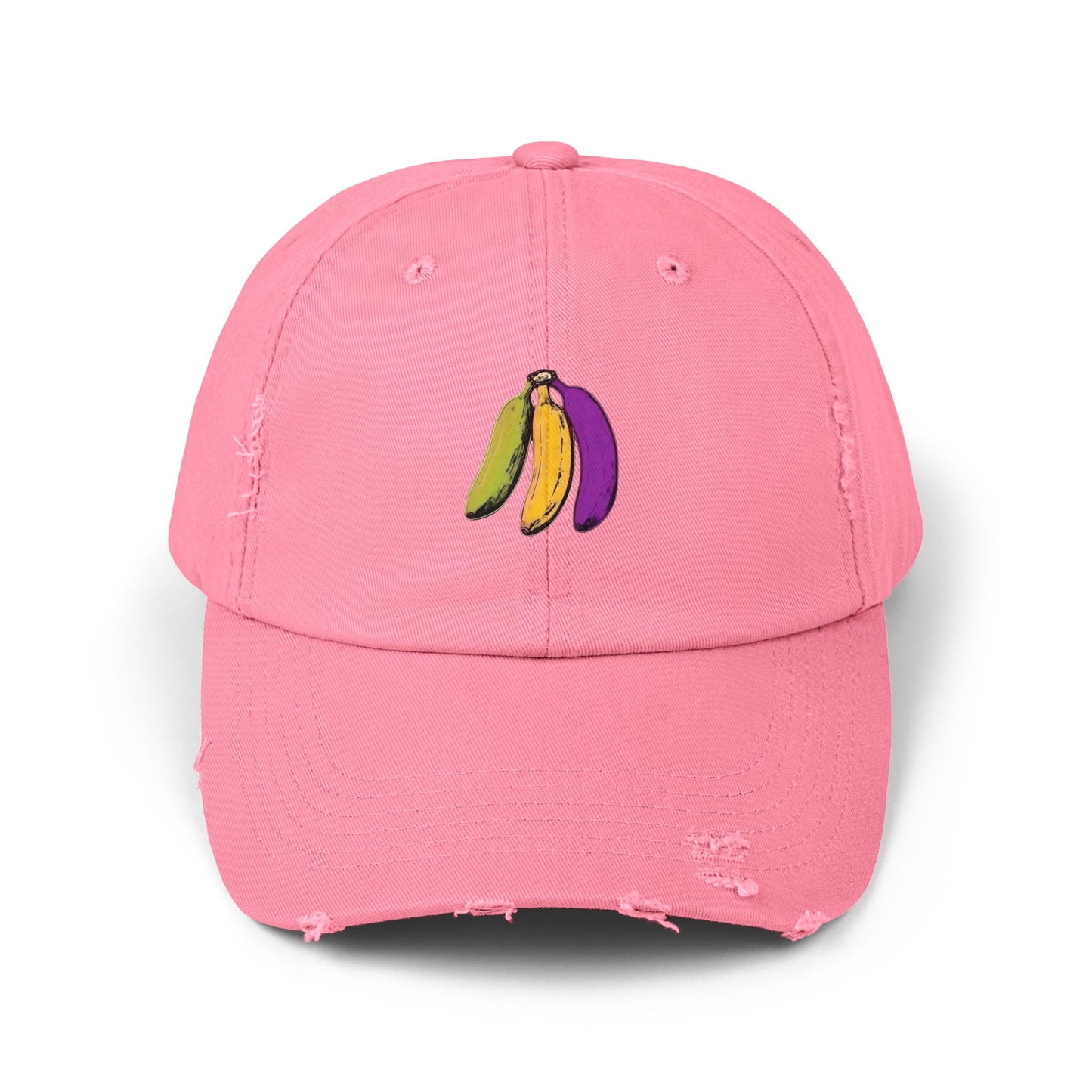 Tropical Bananas Distressed Cap