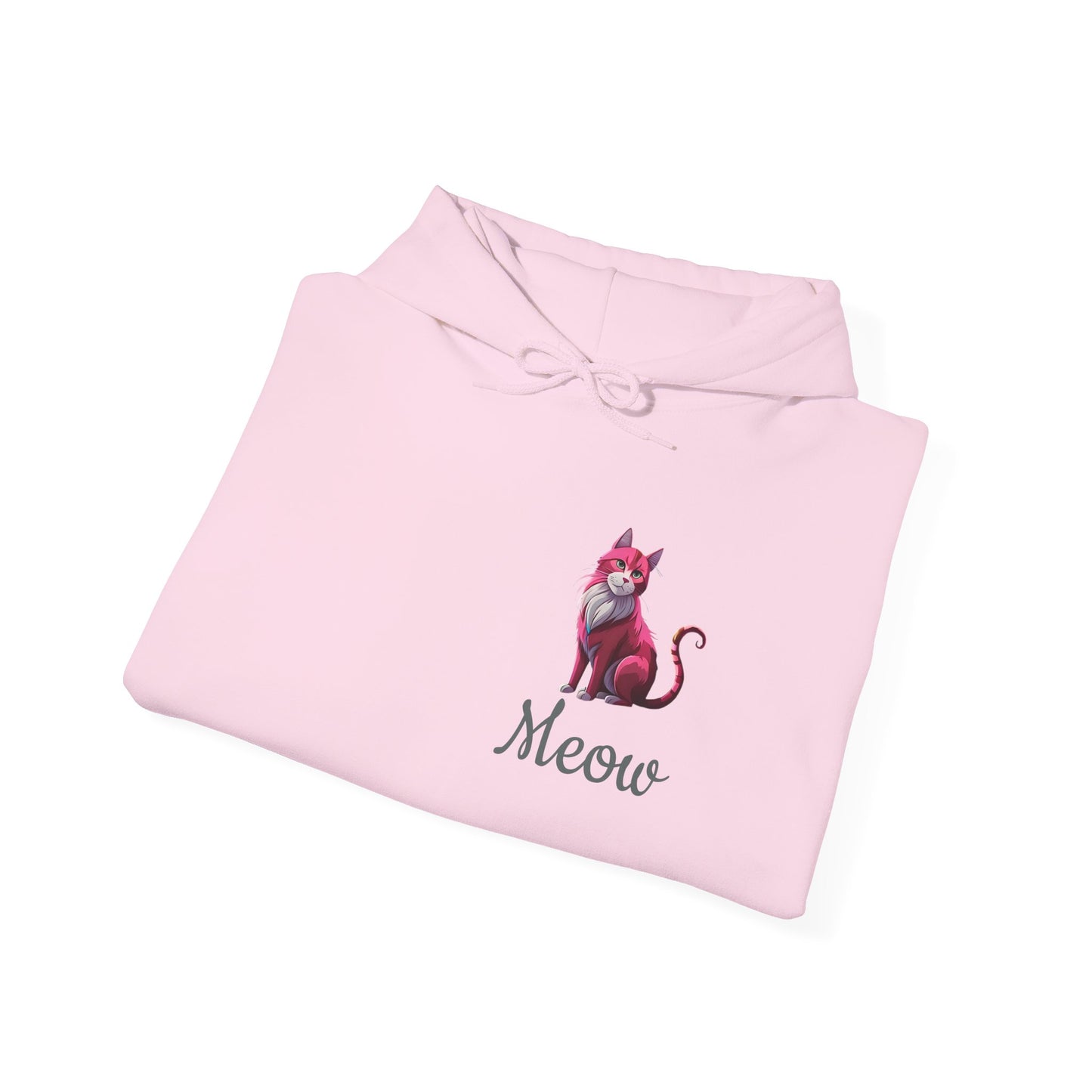 Pink Cat Hooded Sweatshirt