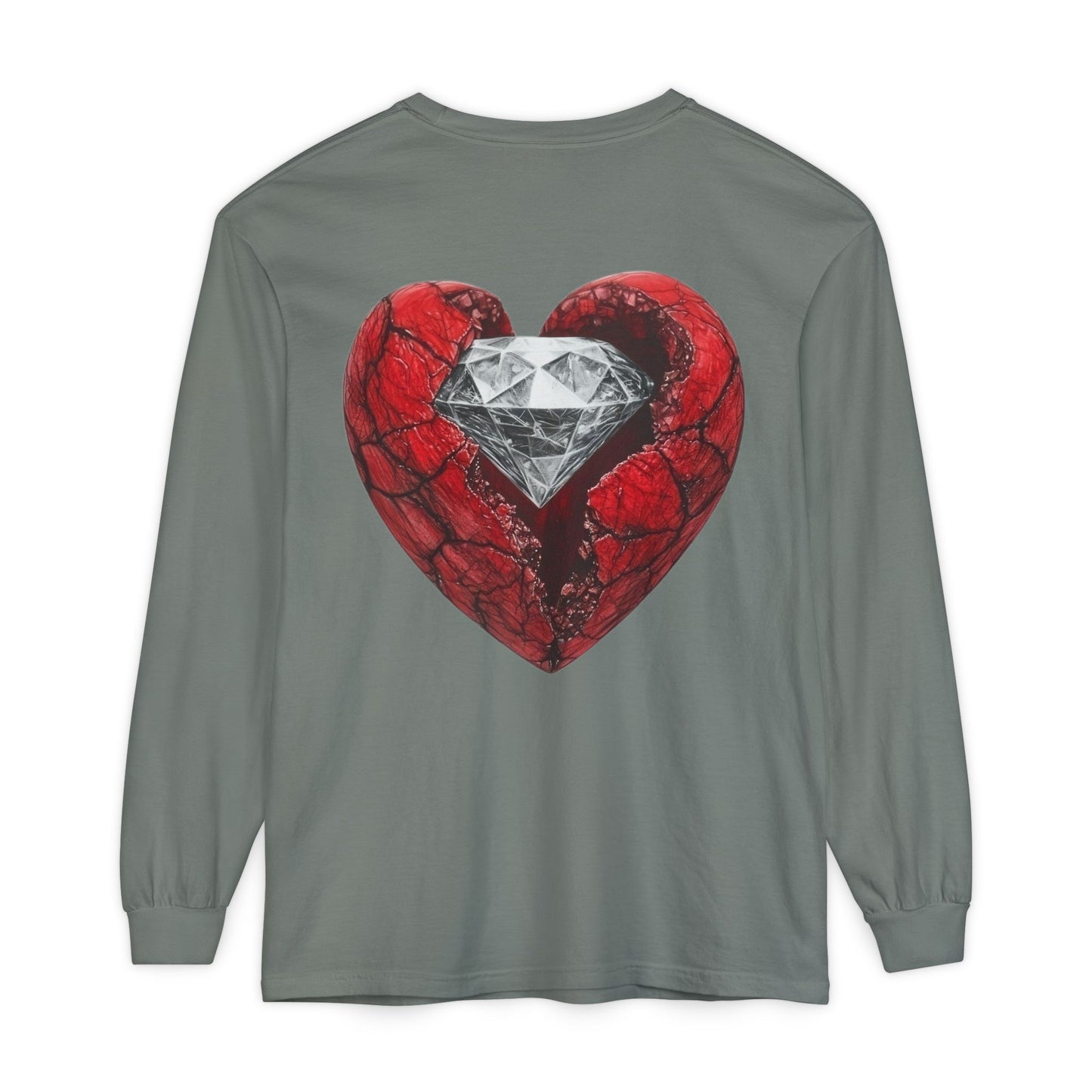 Diamond Heart Long Sleeve Tee