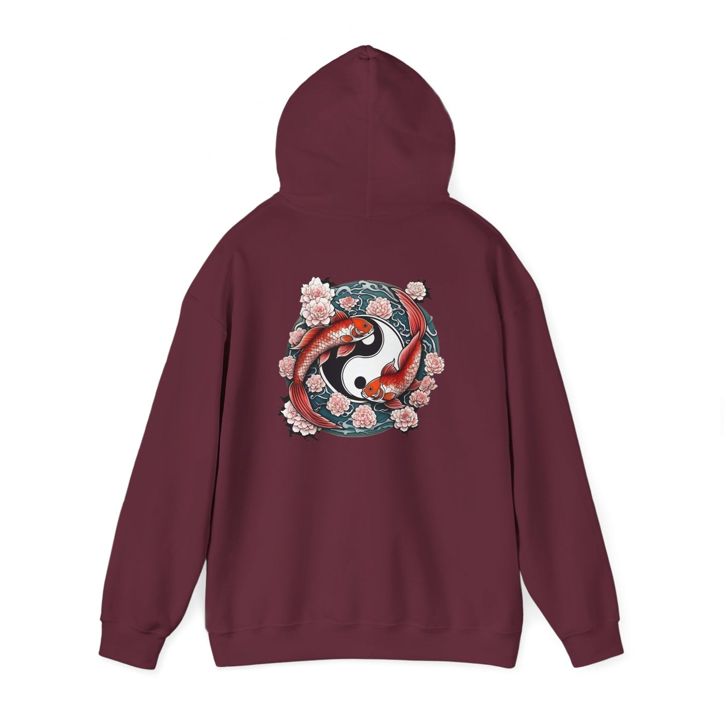 Koi Fish Yin Yang Hooded Sweatshirt