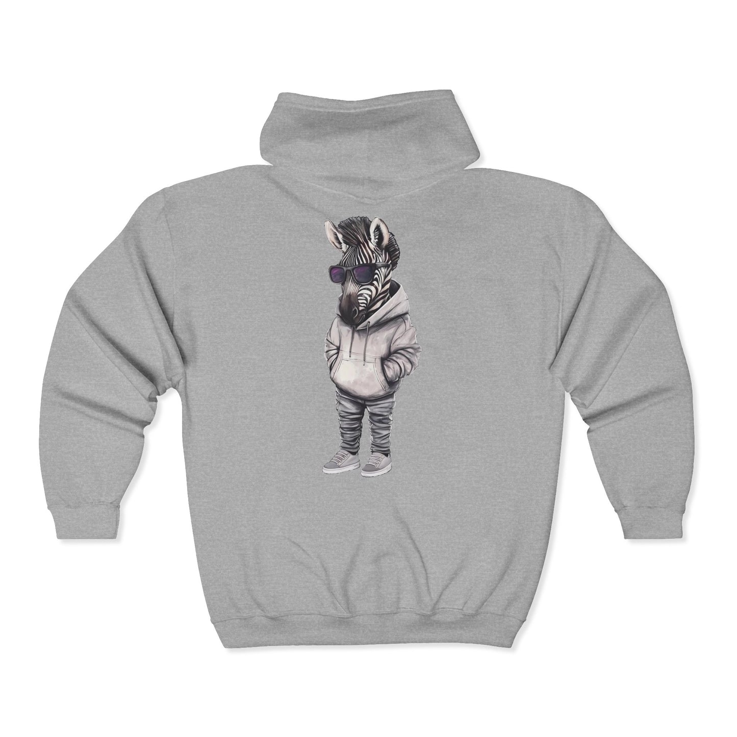 Chill Zebra Full Zipper Hoodie