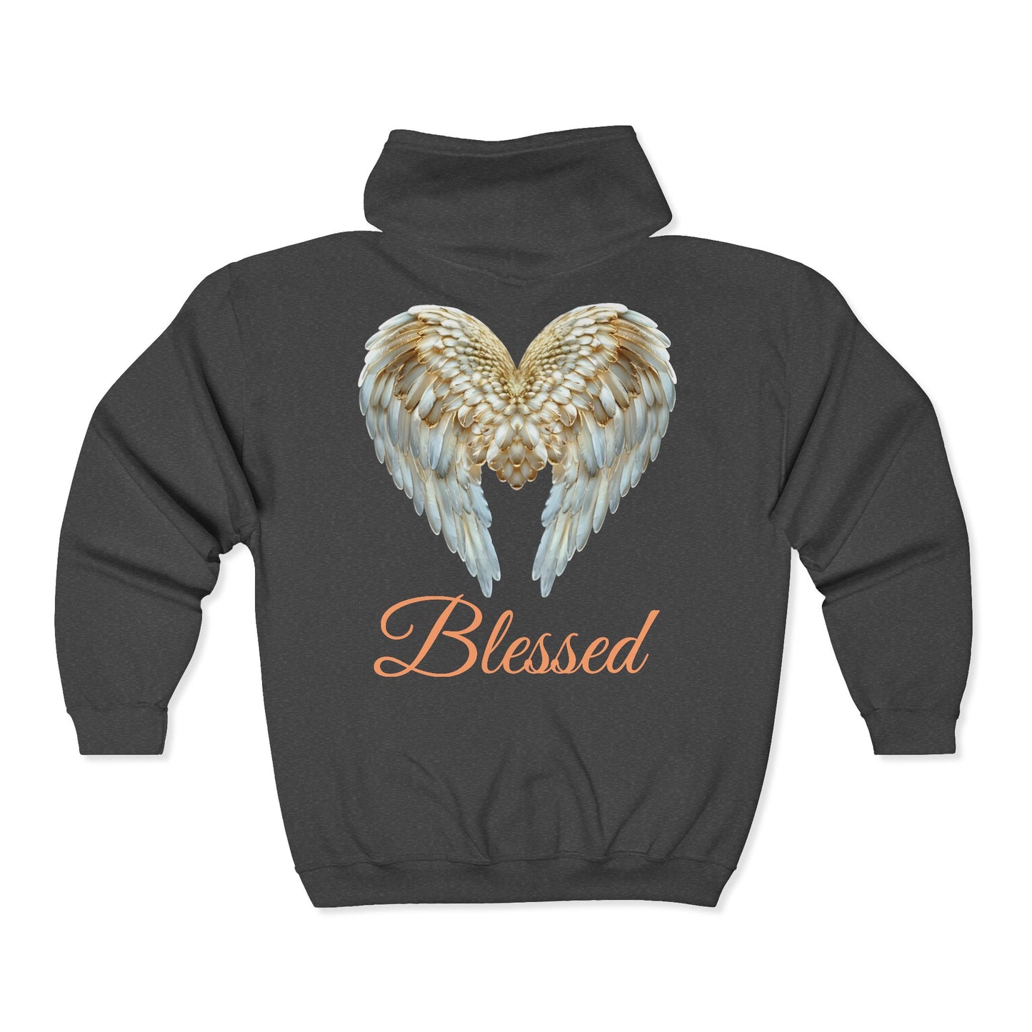 Blessed Angel Wing  Full Zipper Hoodie