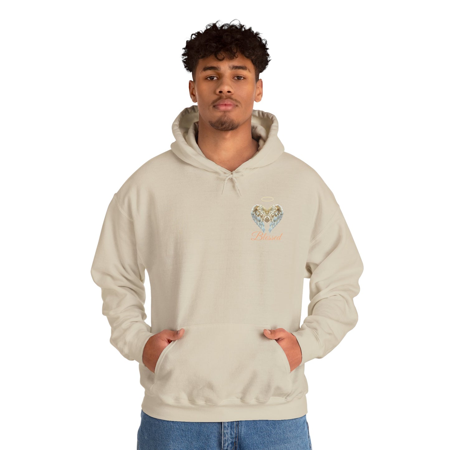 Blessed Angel Wing Hooded Sweatshirt