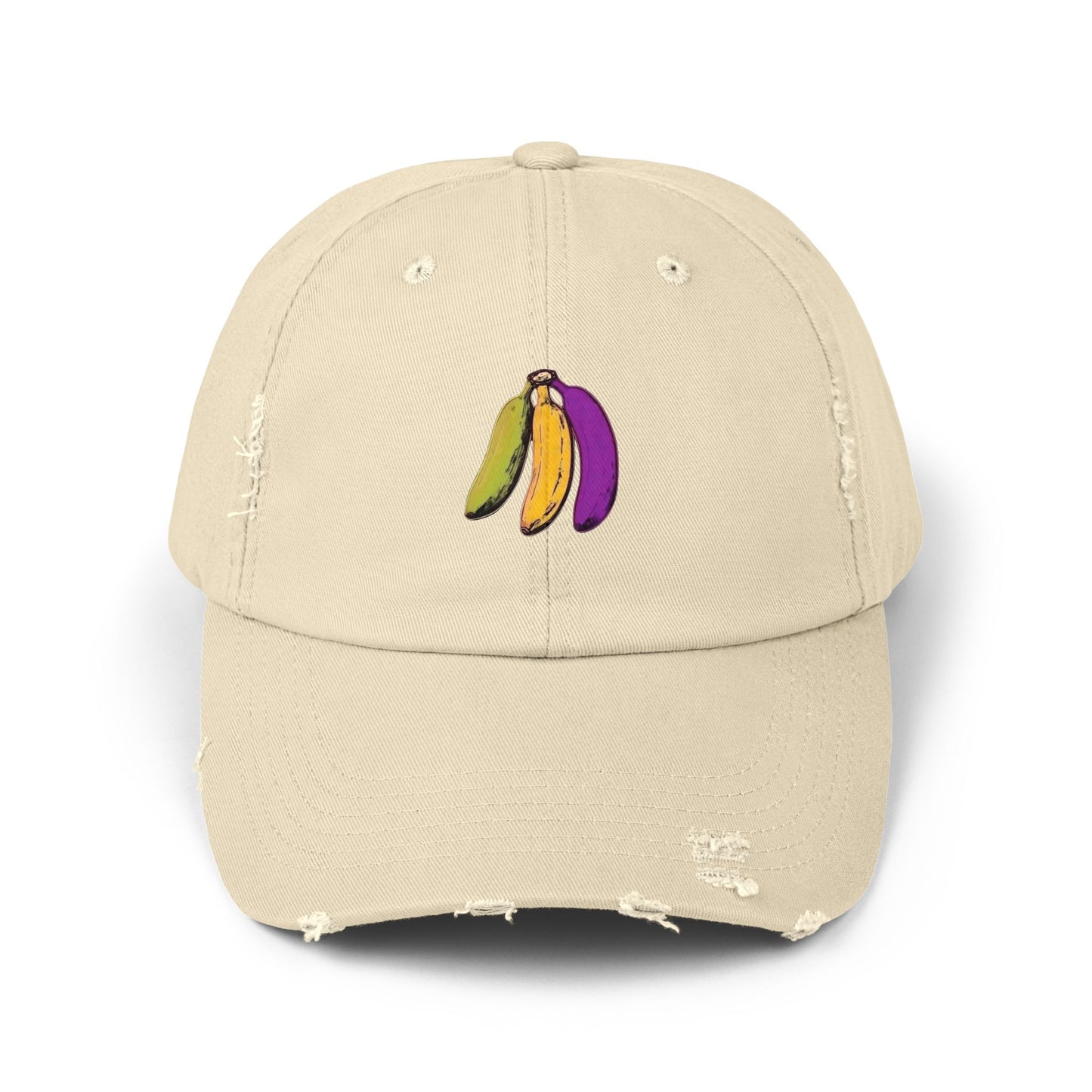 Tropical Bananas Distressed Cap