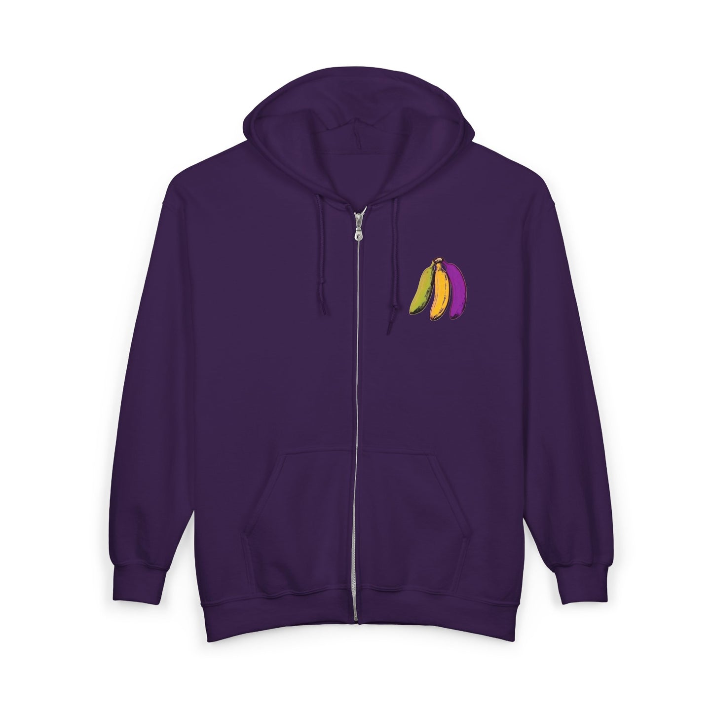 Tropical Bananas Full Zipper Hoodie