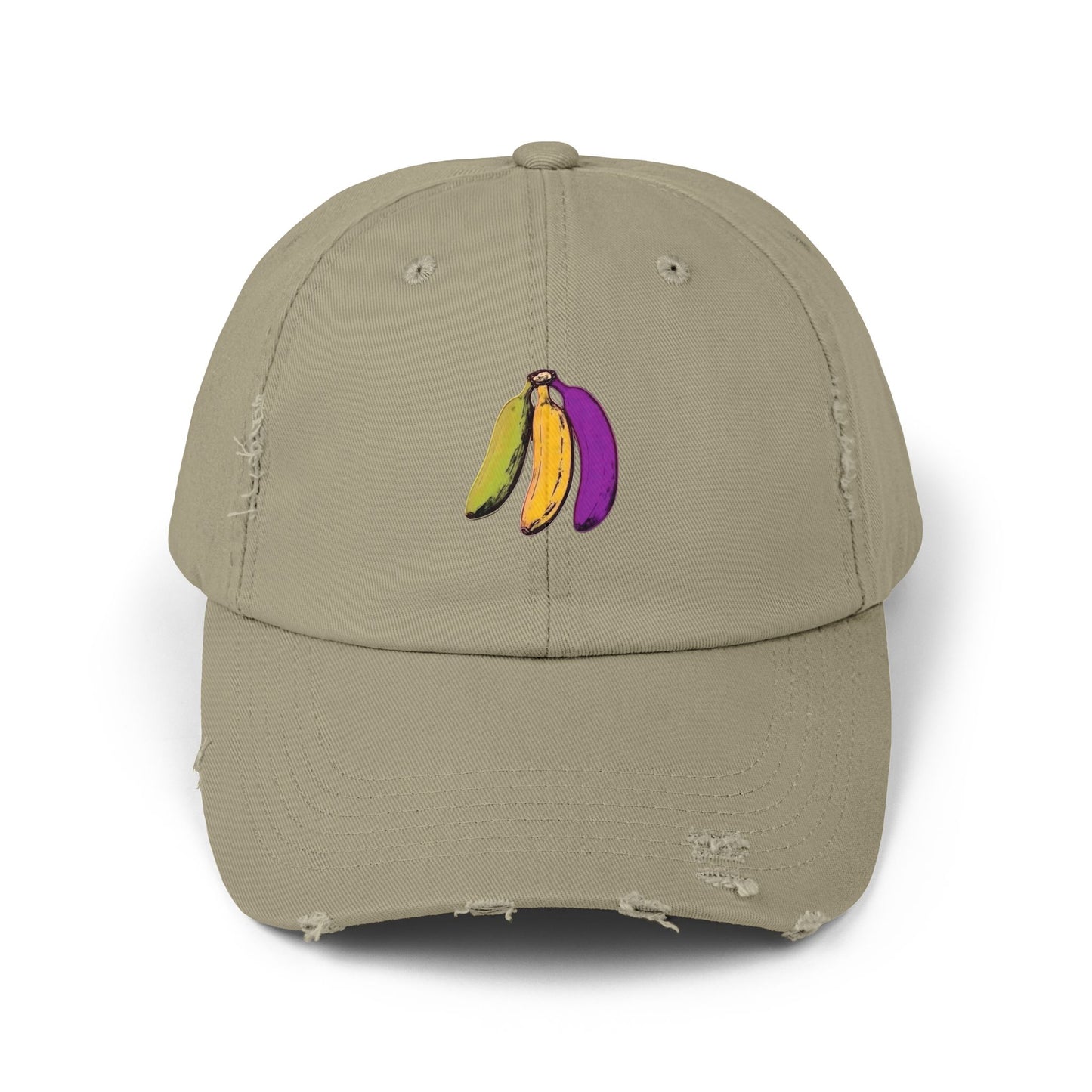 Tropical Bananas Distressed Cap
