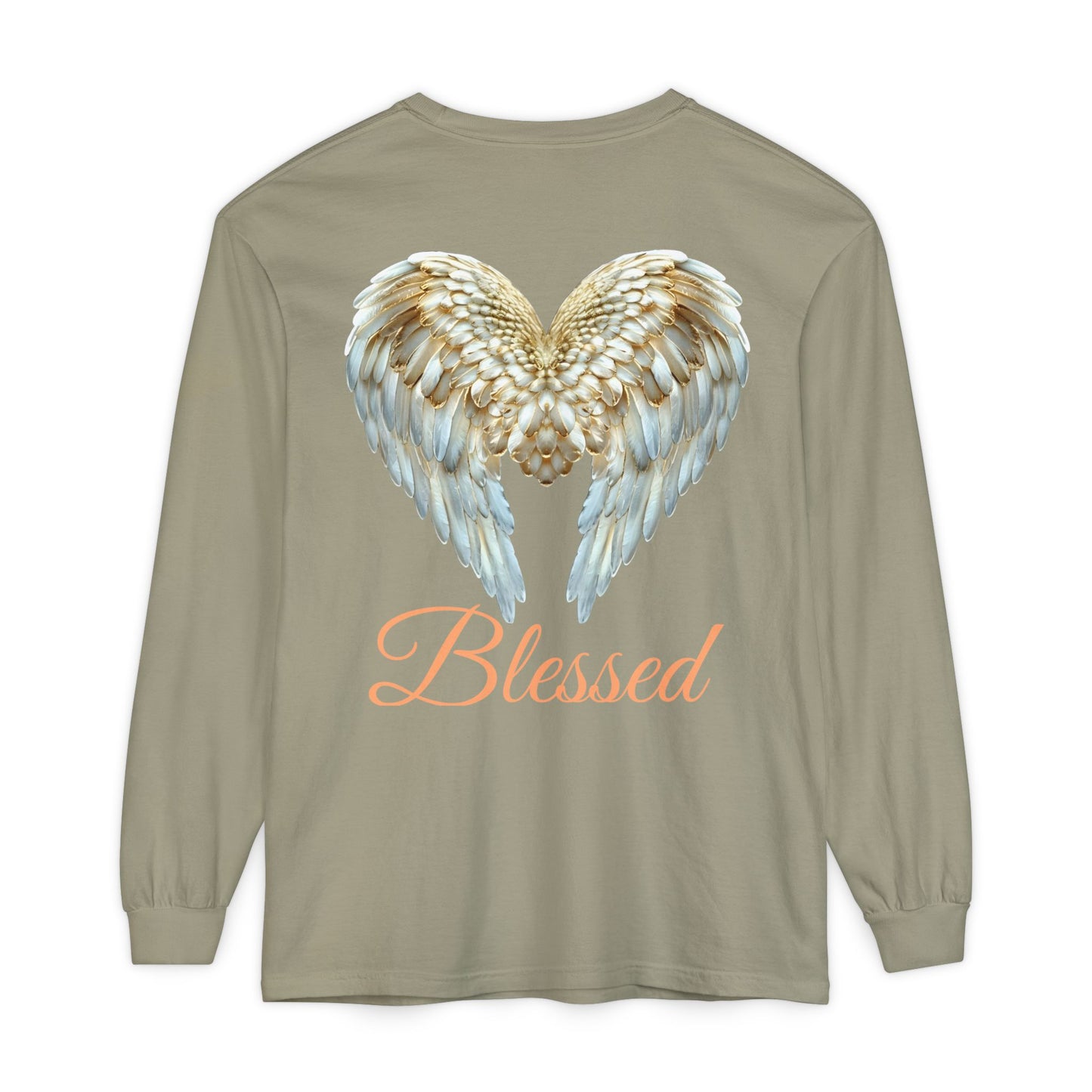 Blessed Angel Wing Long Sleeve T-Shirt