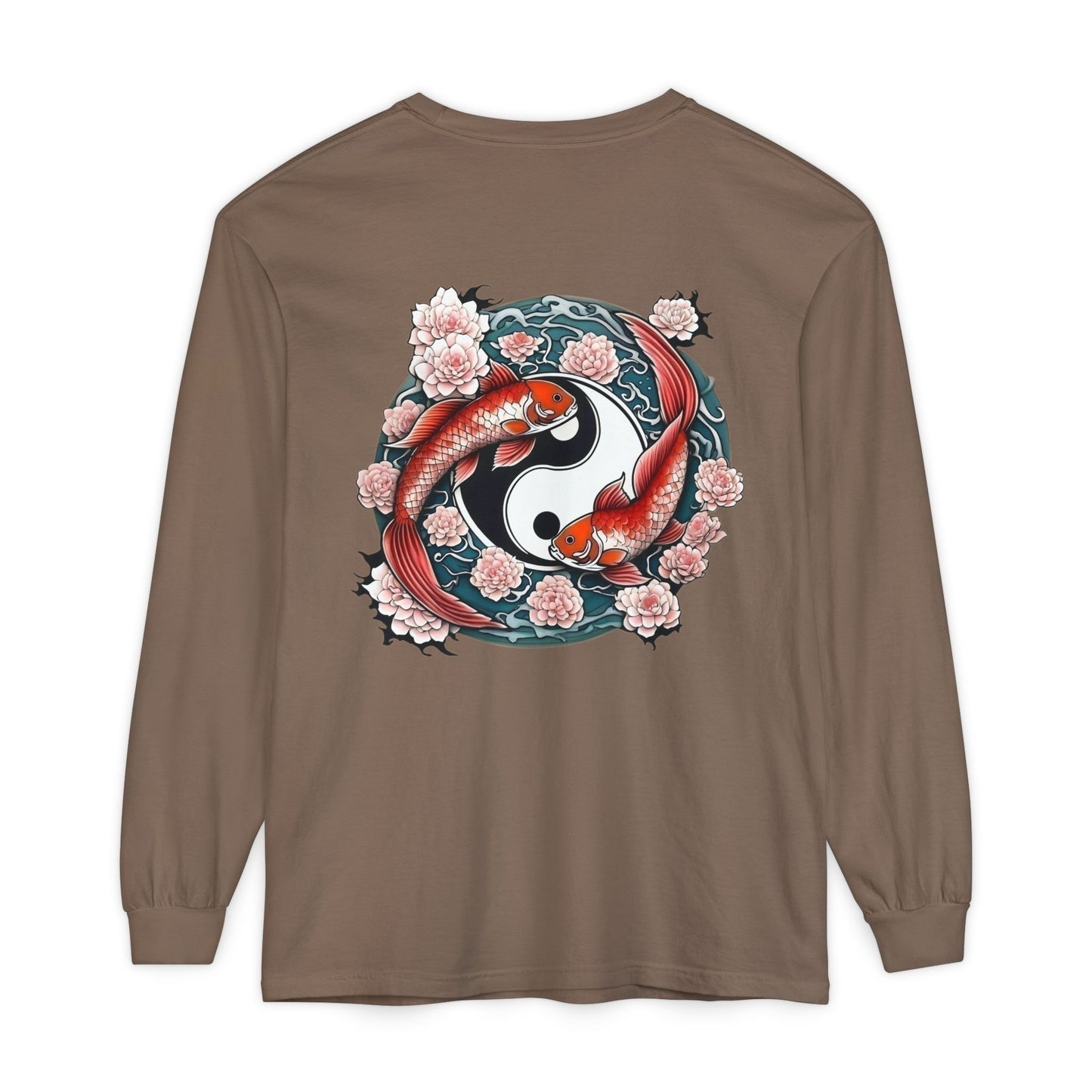 Koi Fish Yin Yang Long Sleeve T-Shirt