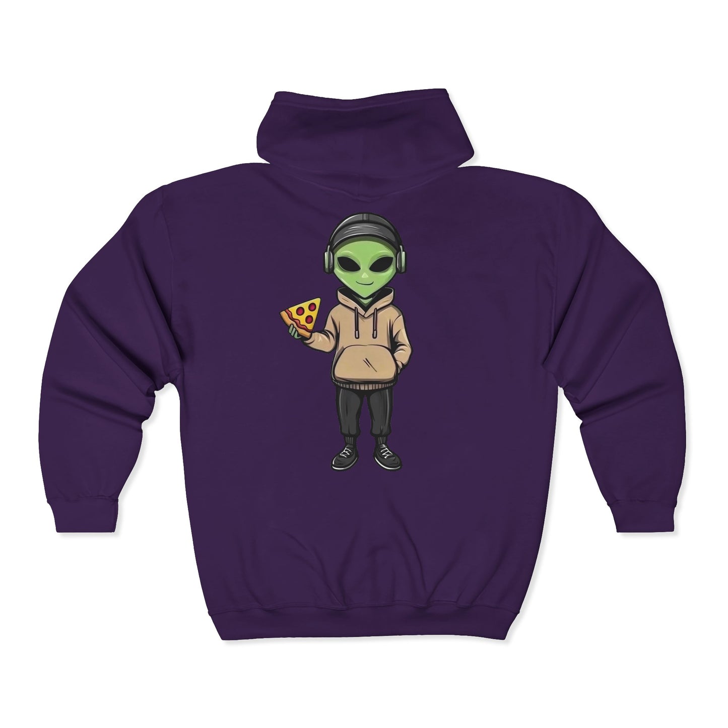 Chill Alien Full Zipper Hoodie