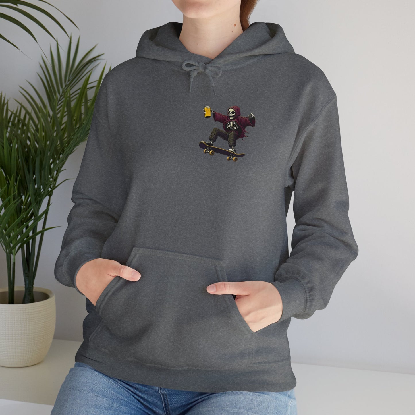 Skateboard Skeleton Hooded Sweatshirt