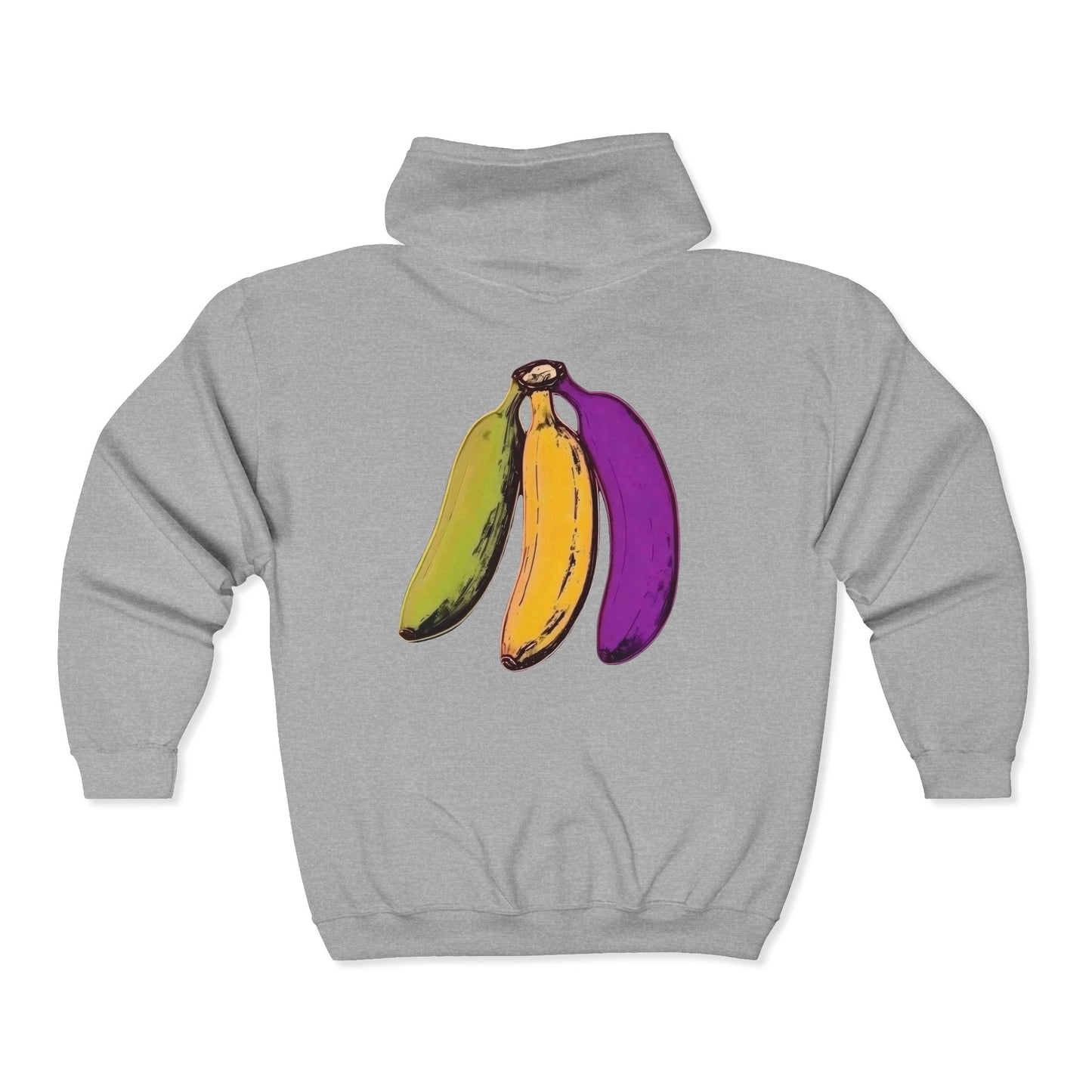 Tropical Bananas Full Zipper Hoodie