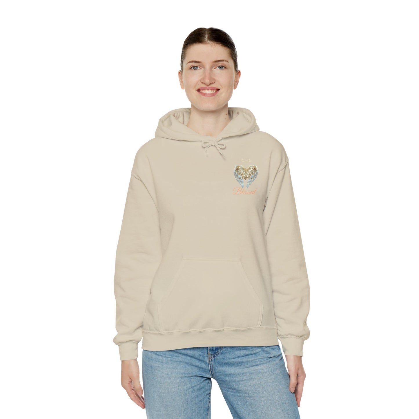 Blessed Angel Wing Hooded Sweatshirt