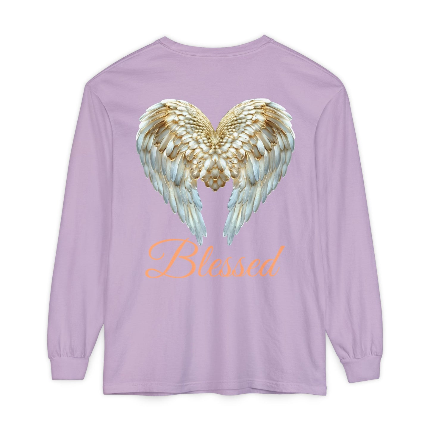 Blessed Angel Wing Long Sleeve T-Shirt
