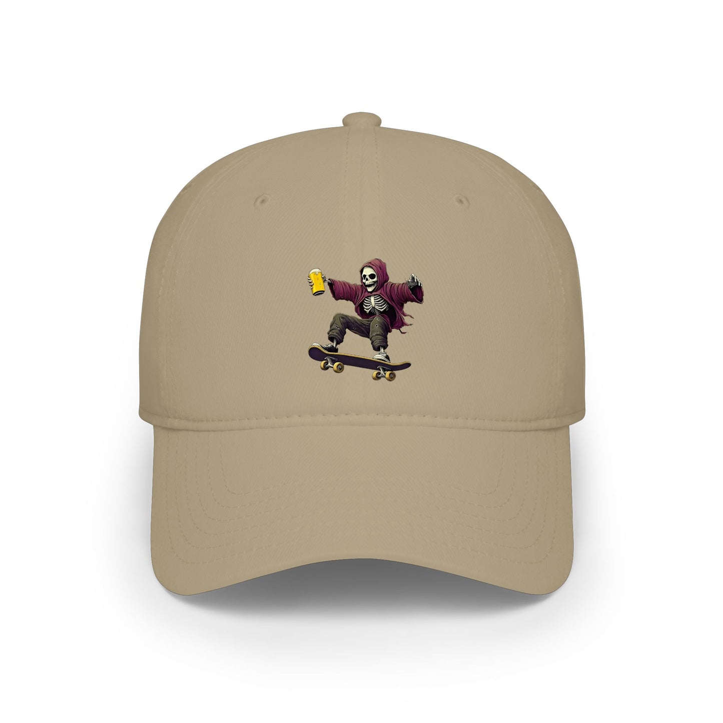 Skateboard Skeleton Baseball Cap